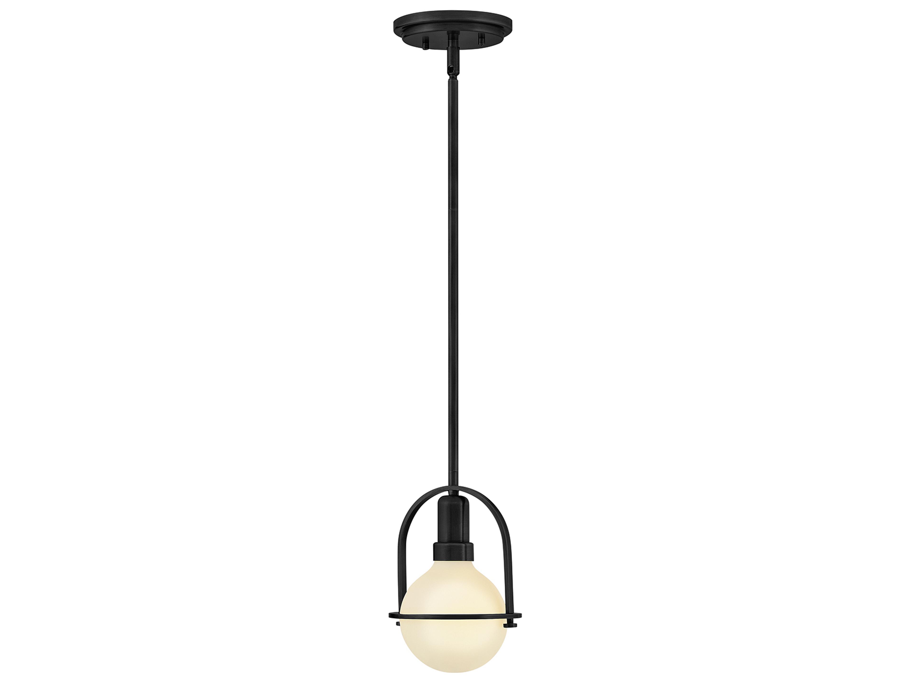 Hinkley Somerset 1-Light Black Globe Mini Pendant