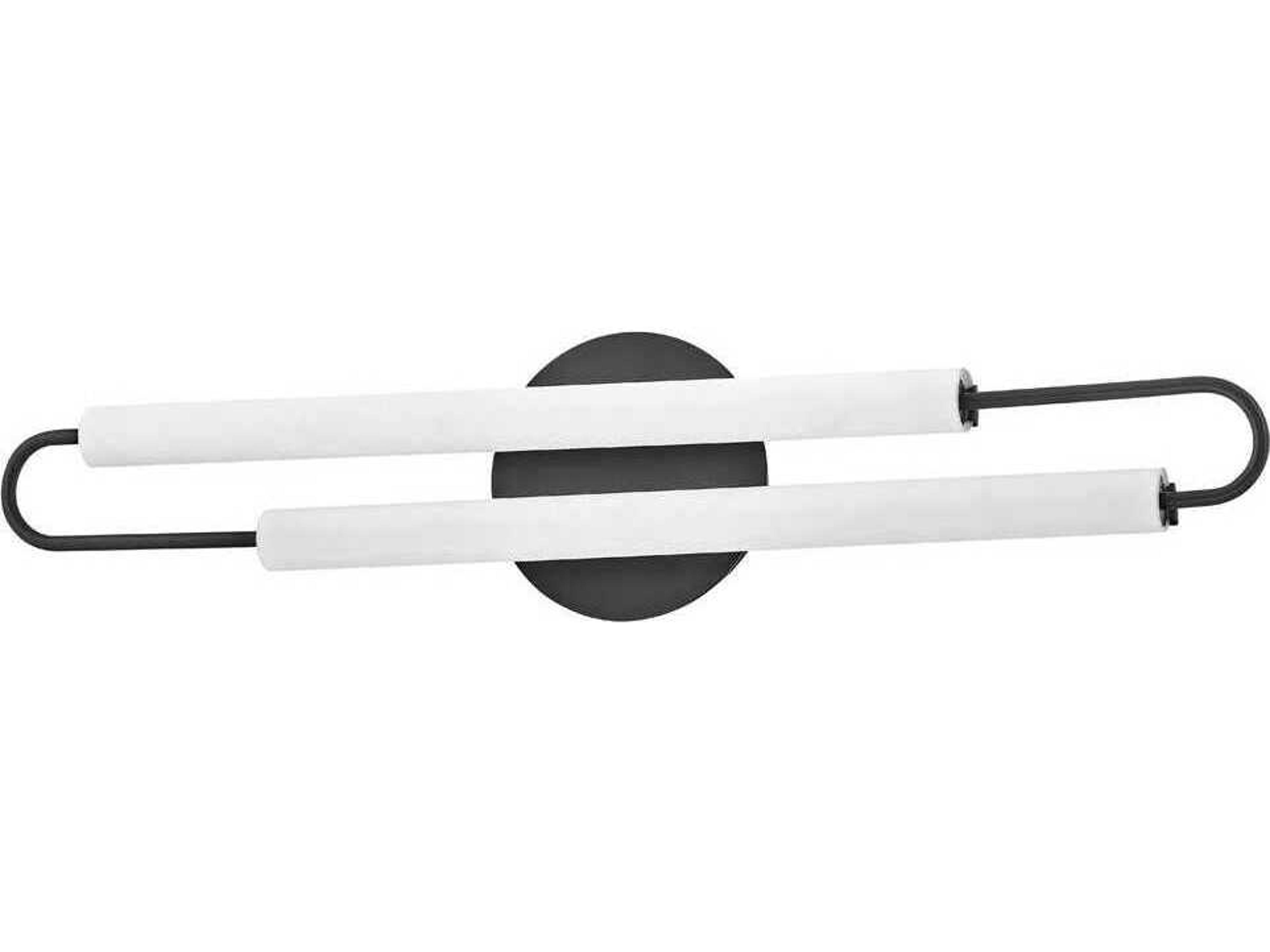 Hinkley Eos Black Glass LED Vanity Light