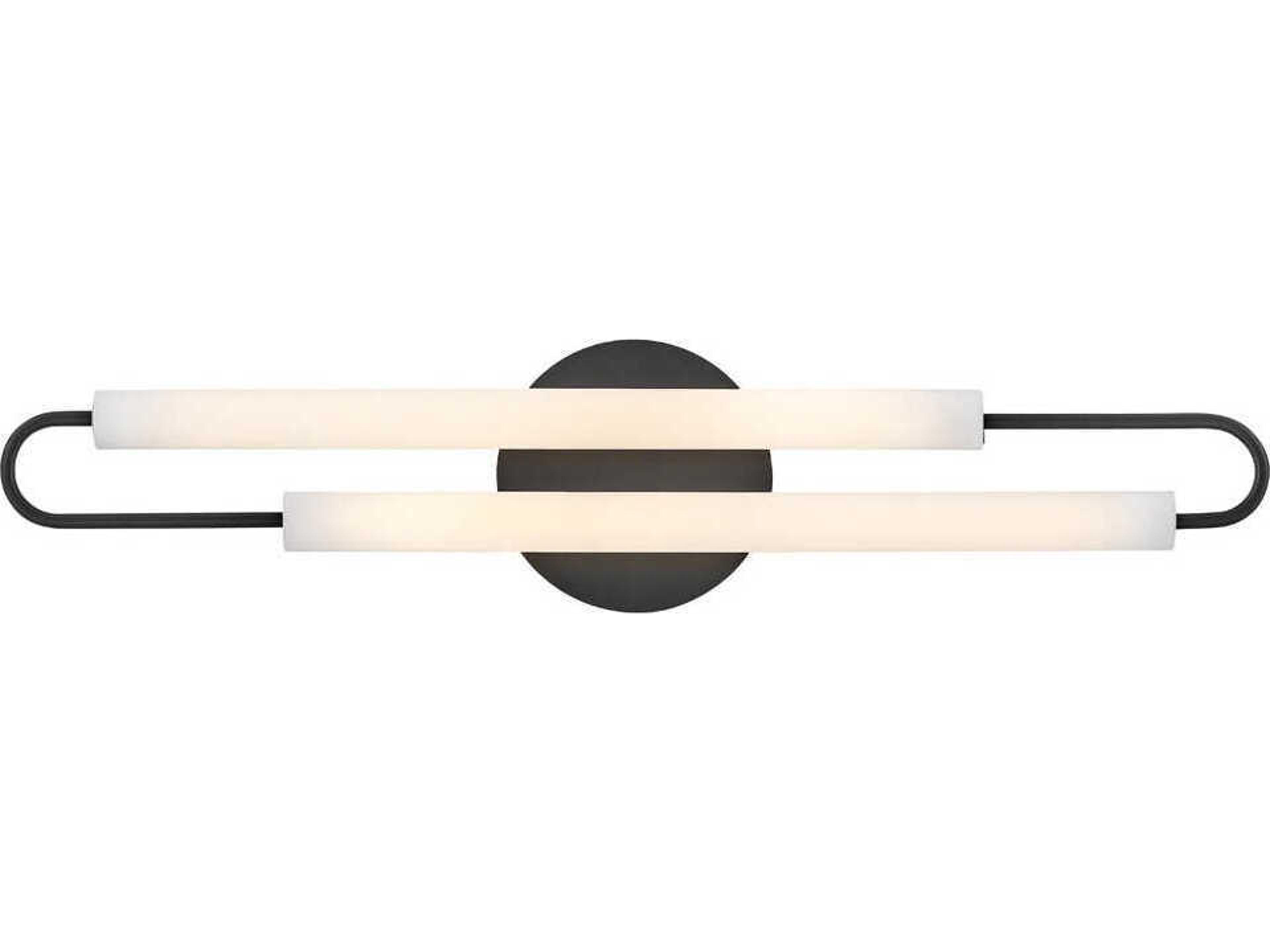 Hinkley Eos Black Glass LED Vanity Light