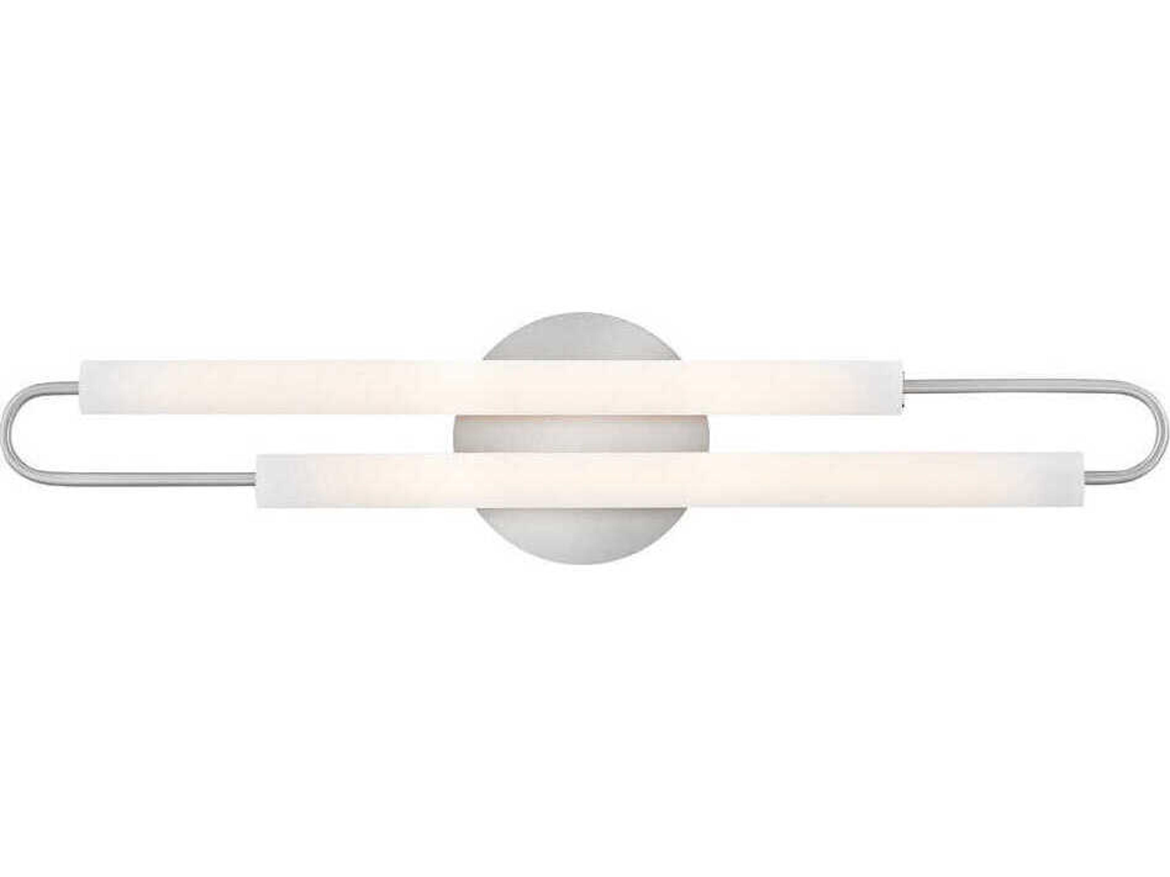 Hinkley Eos Brushed Nickel Glass LED Vanity Light