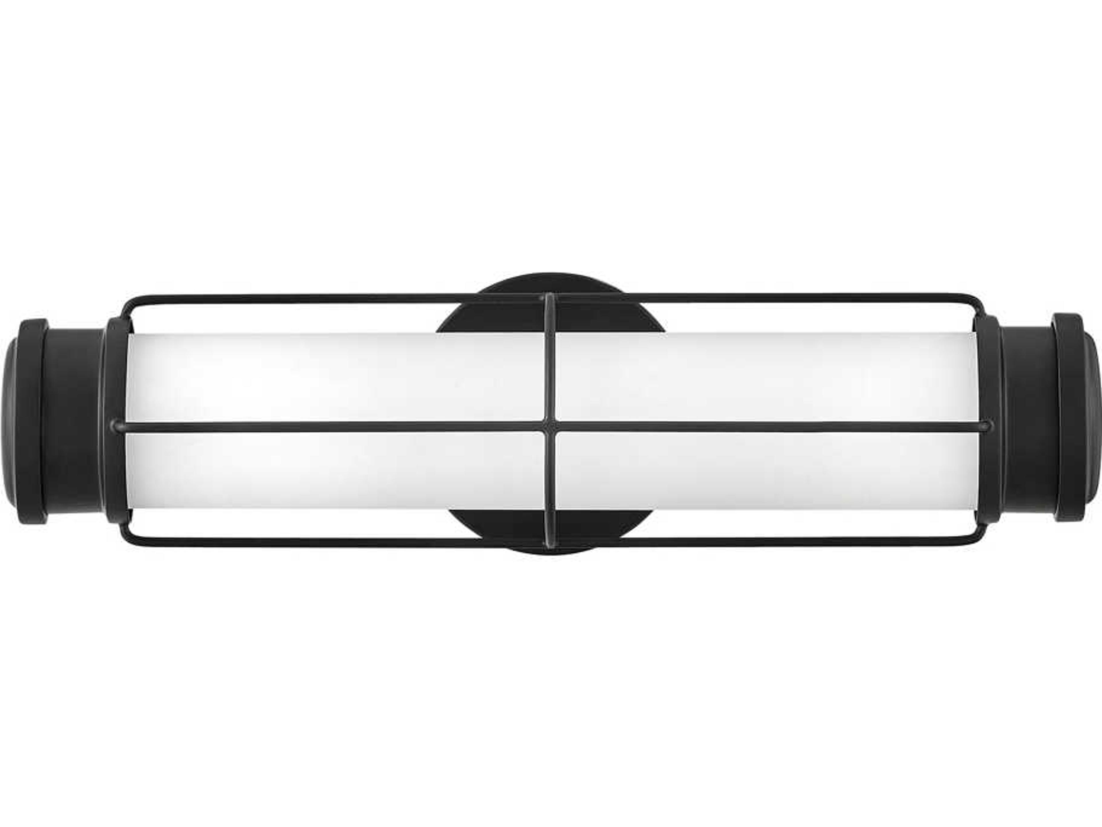 Saylor Black Glass LED Wall Sconce