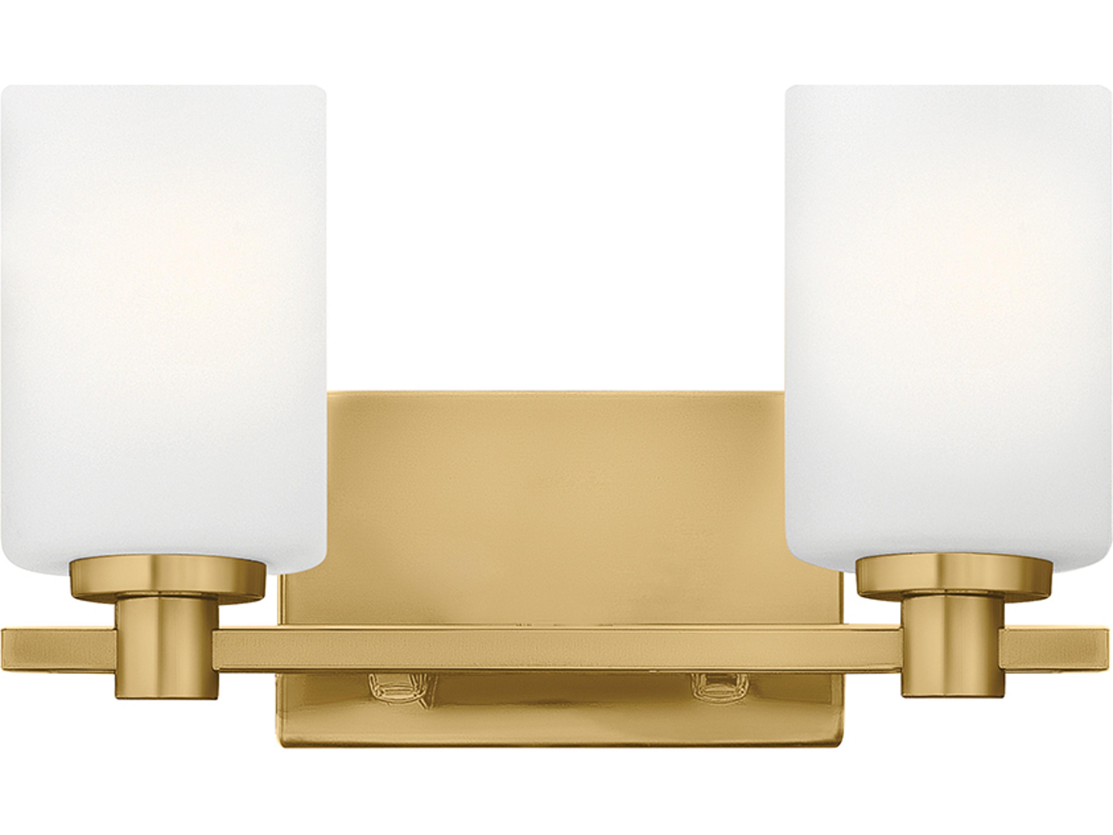 Karlie 2-Light Lacquered Brass Vanity Light