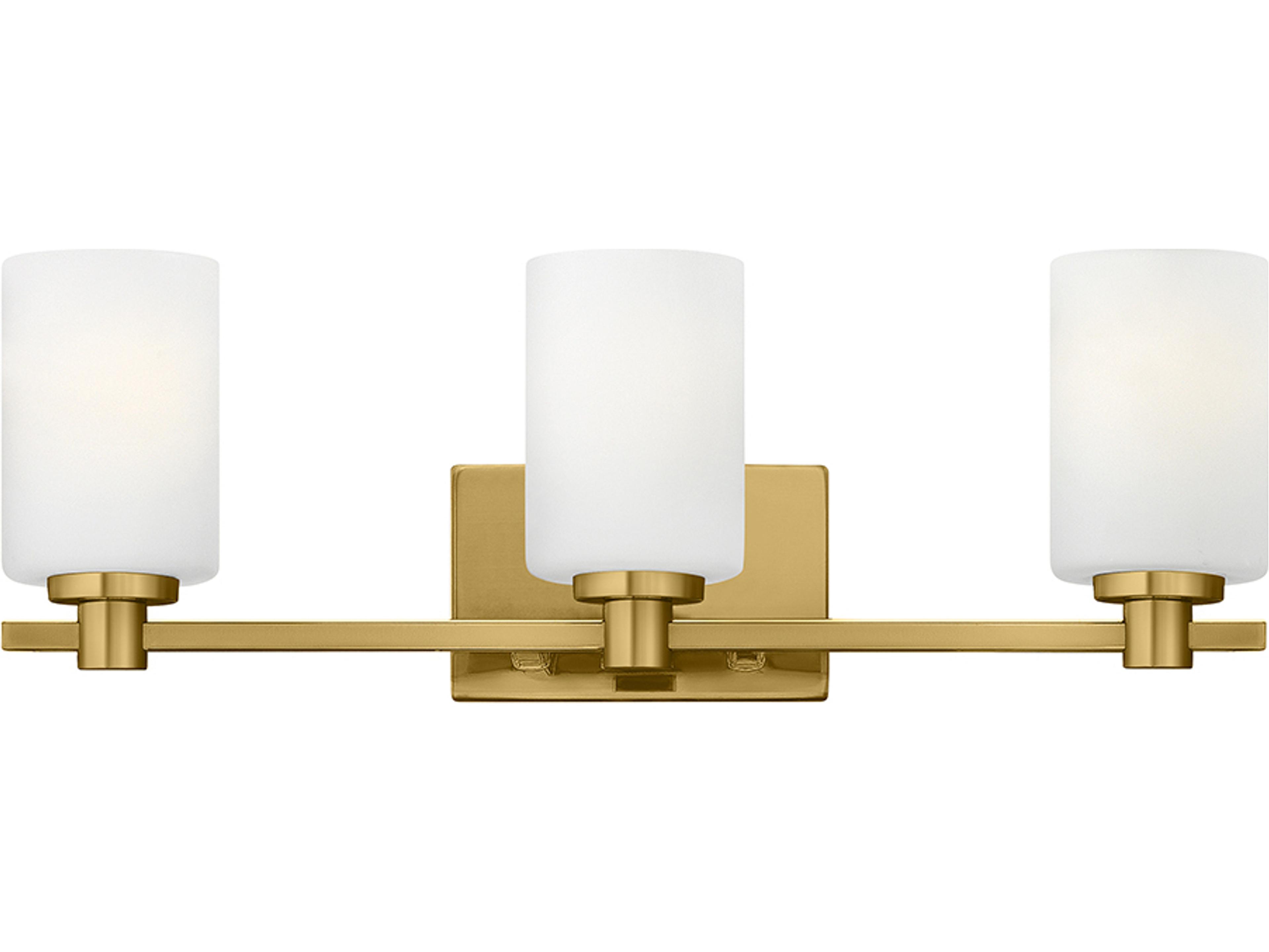 Karlie 3-Light Lacquered Brass Vanity Light