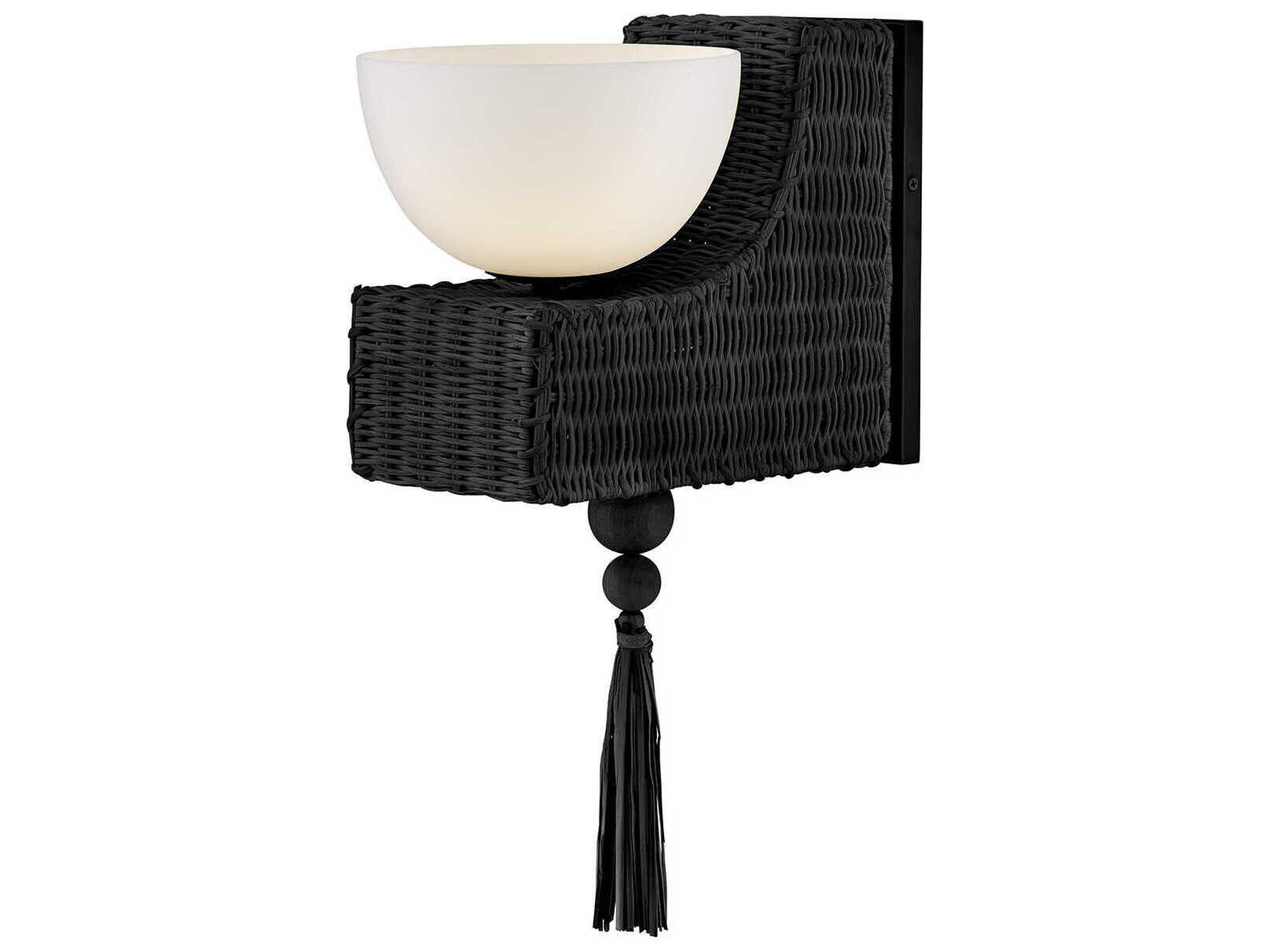 Thalia 1-Light Black Wall Sconce