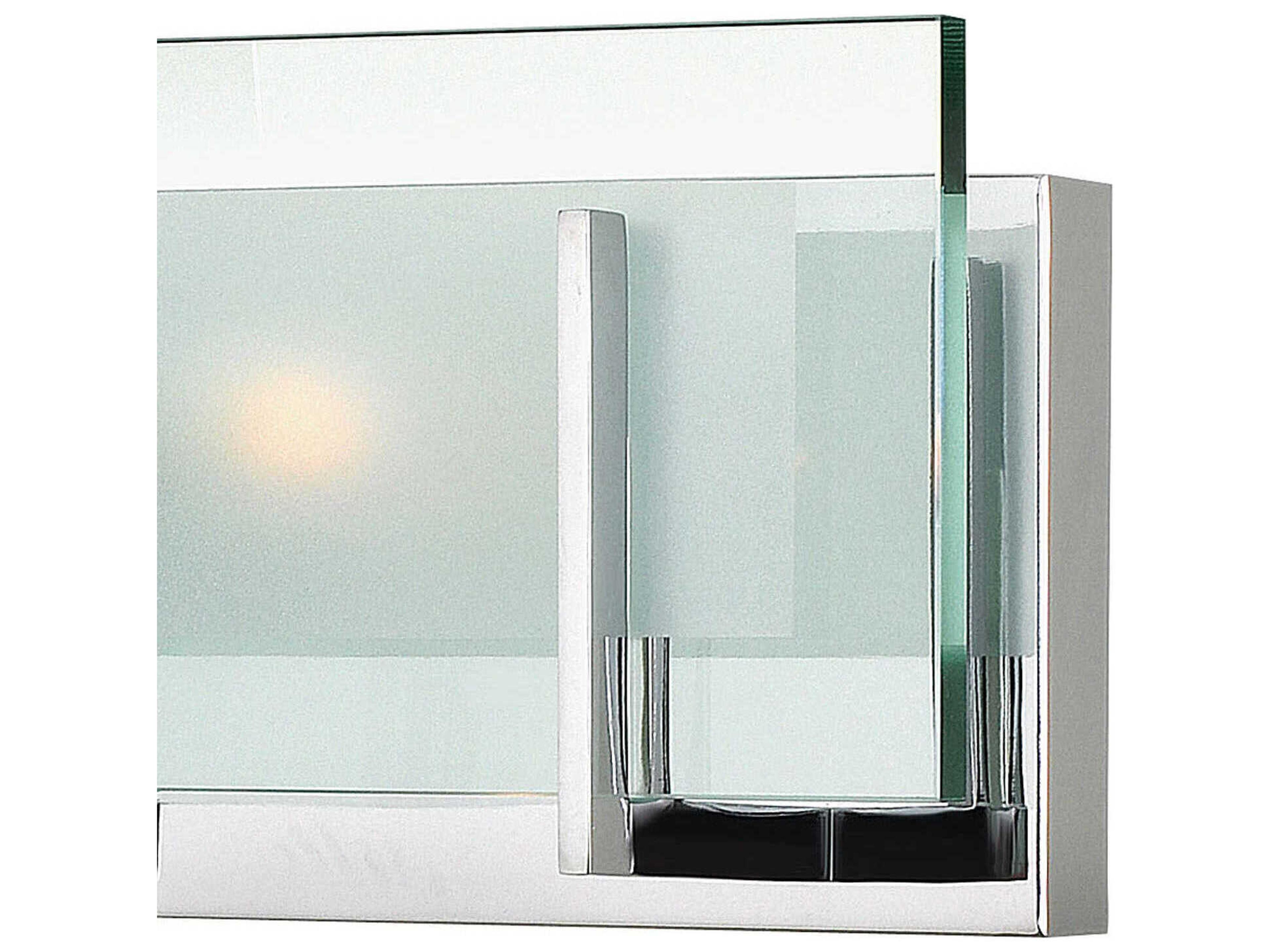 Hinkley Latitude 2-Light Chrome Glass Vanity Light