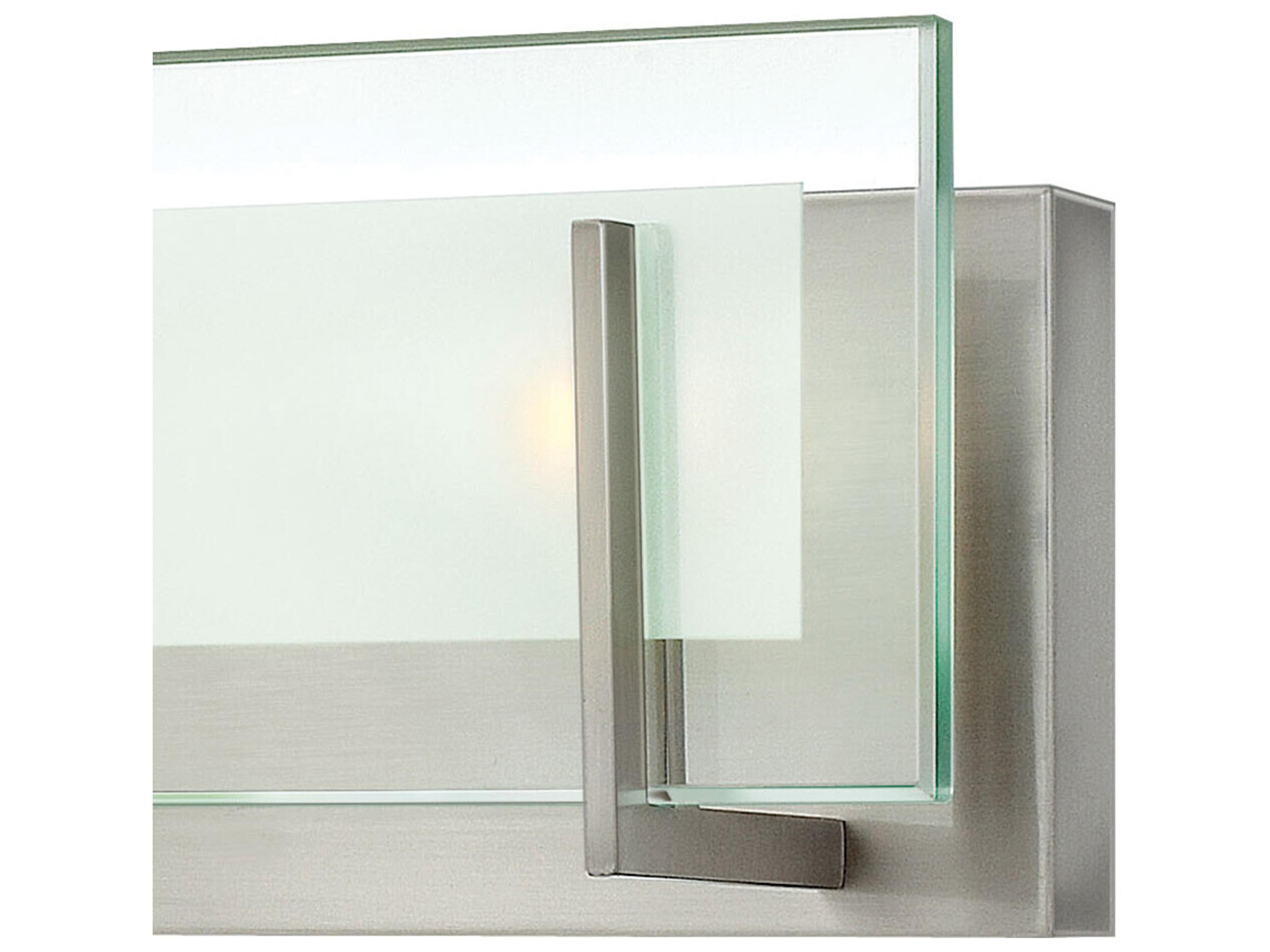 Hinkley Latitude 4-Light Brushed Nickel Glass Vanity Light