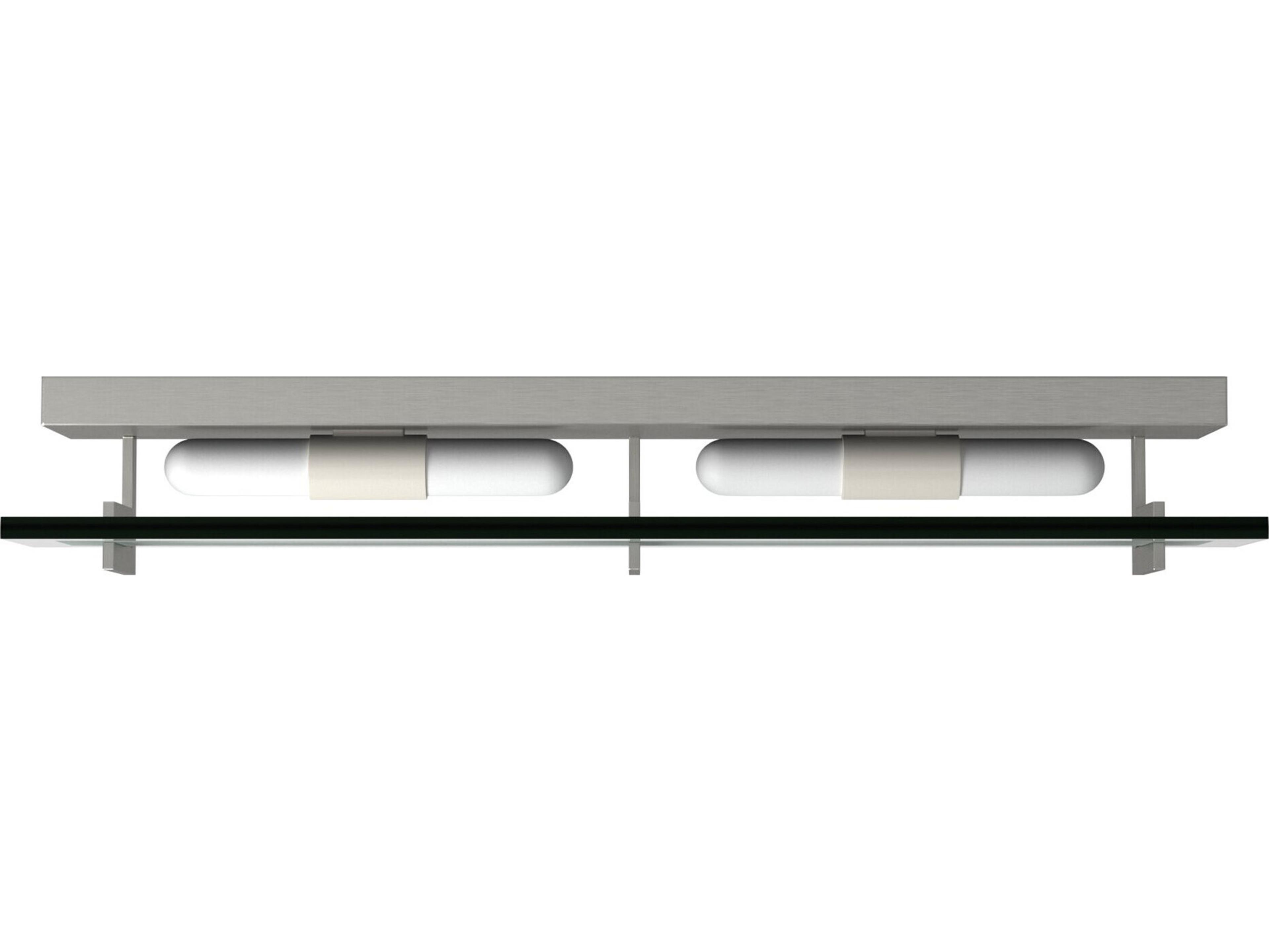 Hinkley Latitude 4-Light Brushed Nickel Glass Vanity Light