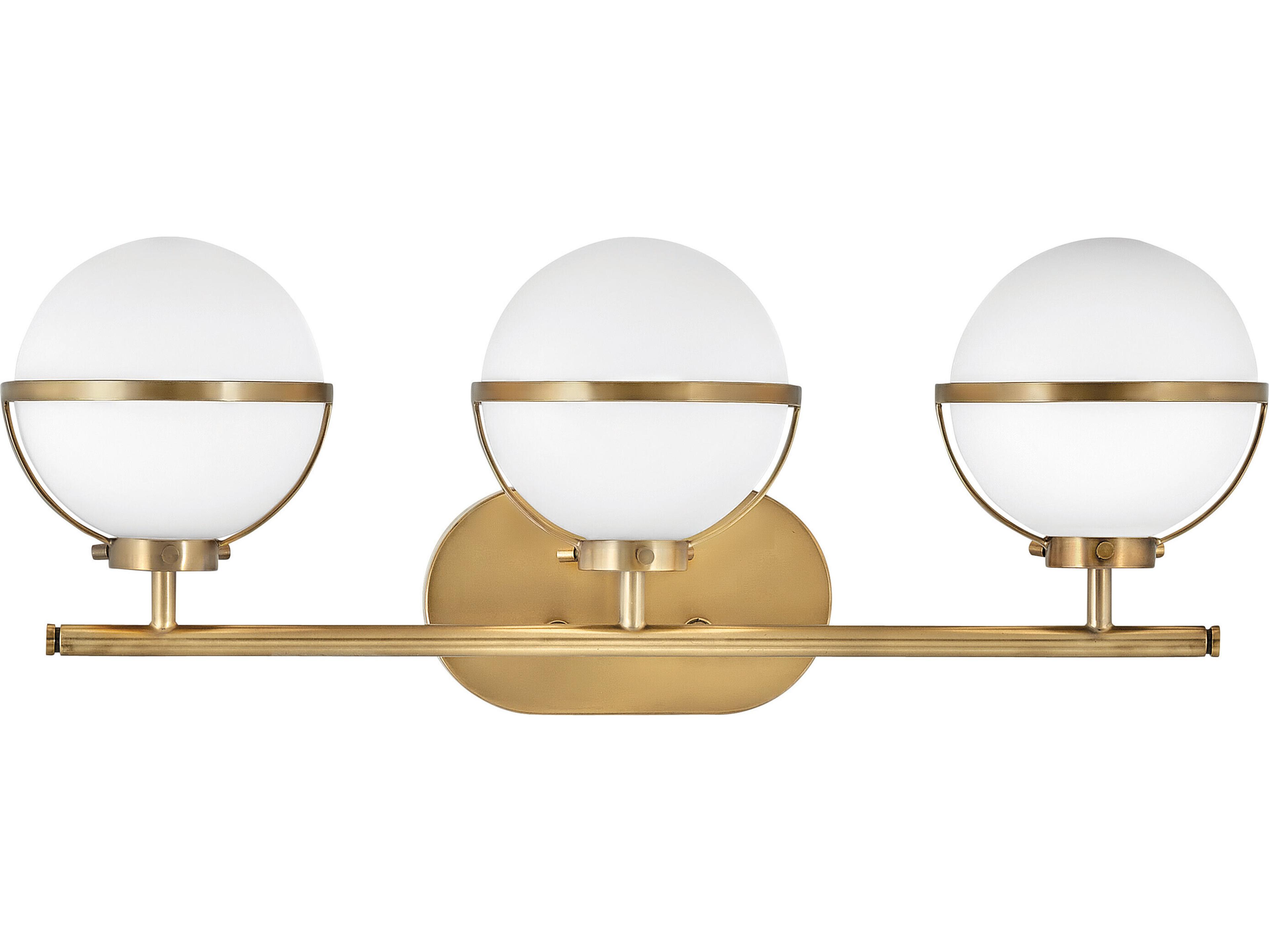 Hinkley Hollis 3-Light Heritage Brass LED Vanity Light