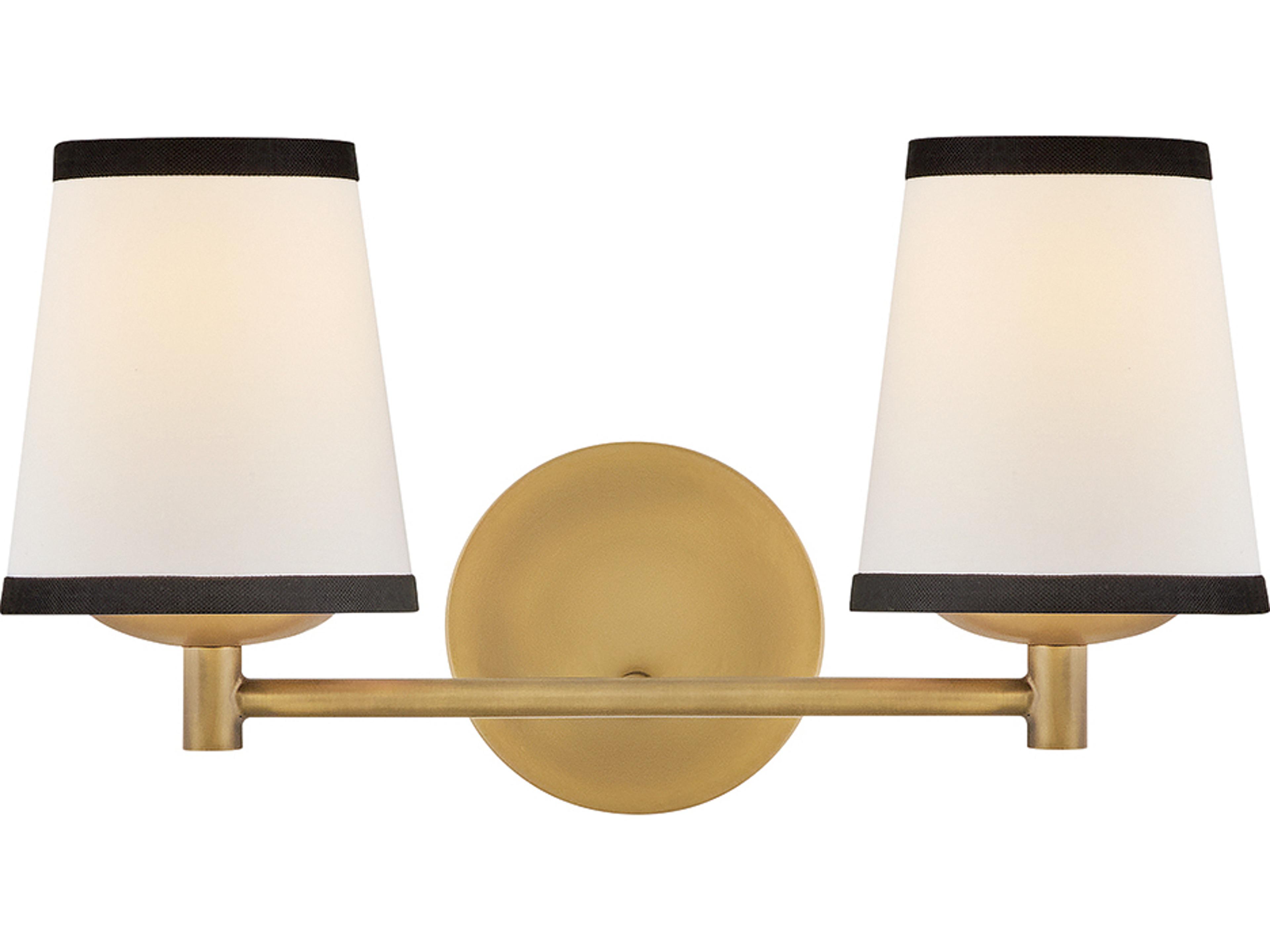 Sonia 2-Light Lacquered Brass Vanity Light