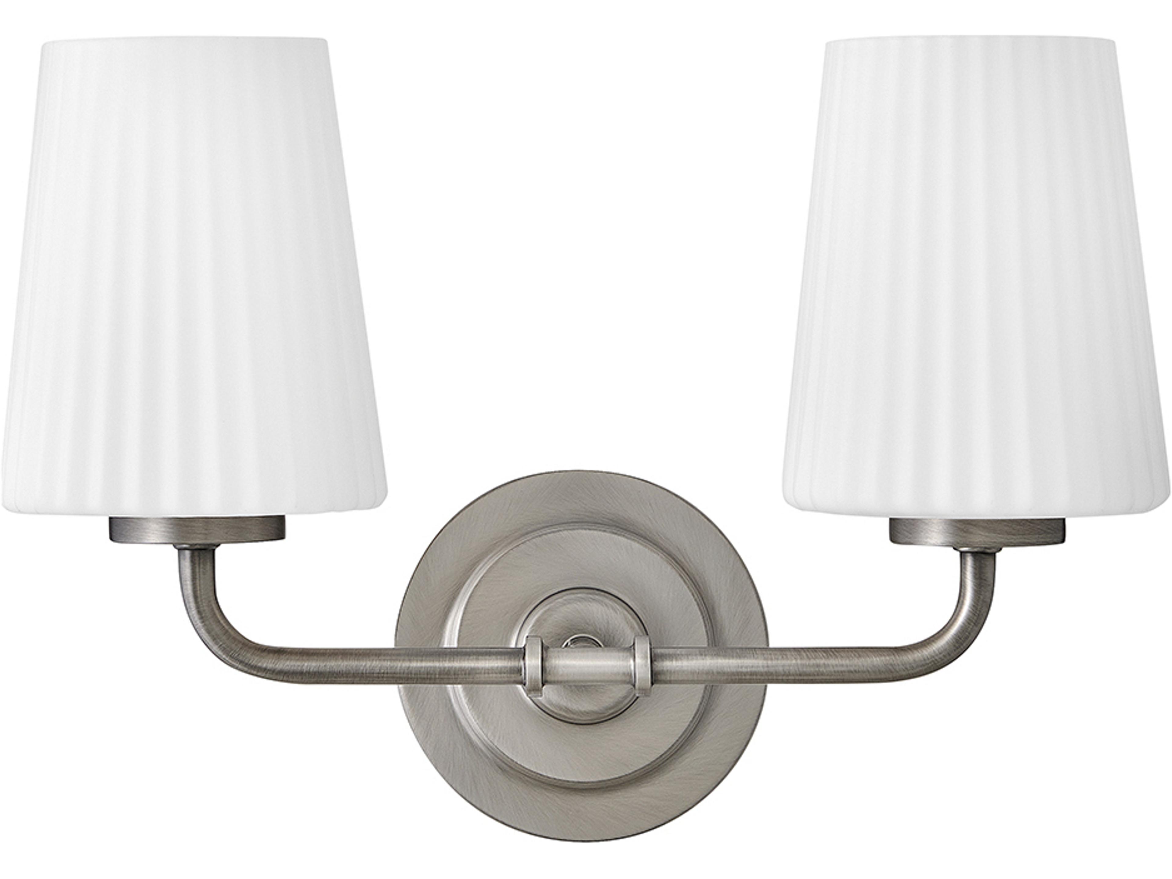 Mckenna McKenna 2-Light Antique Nickel Vanity Light