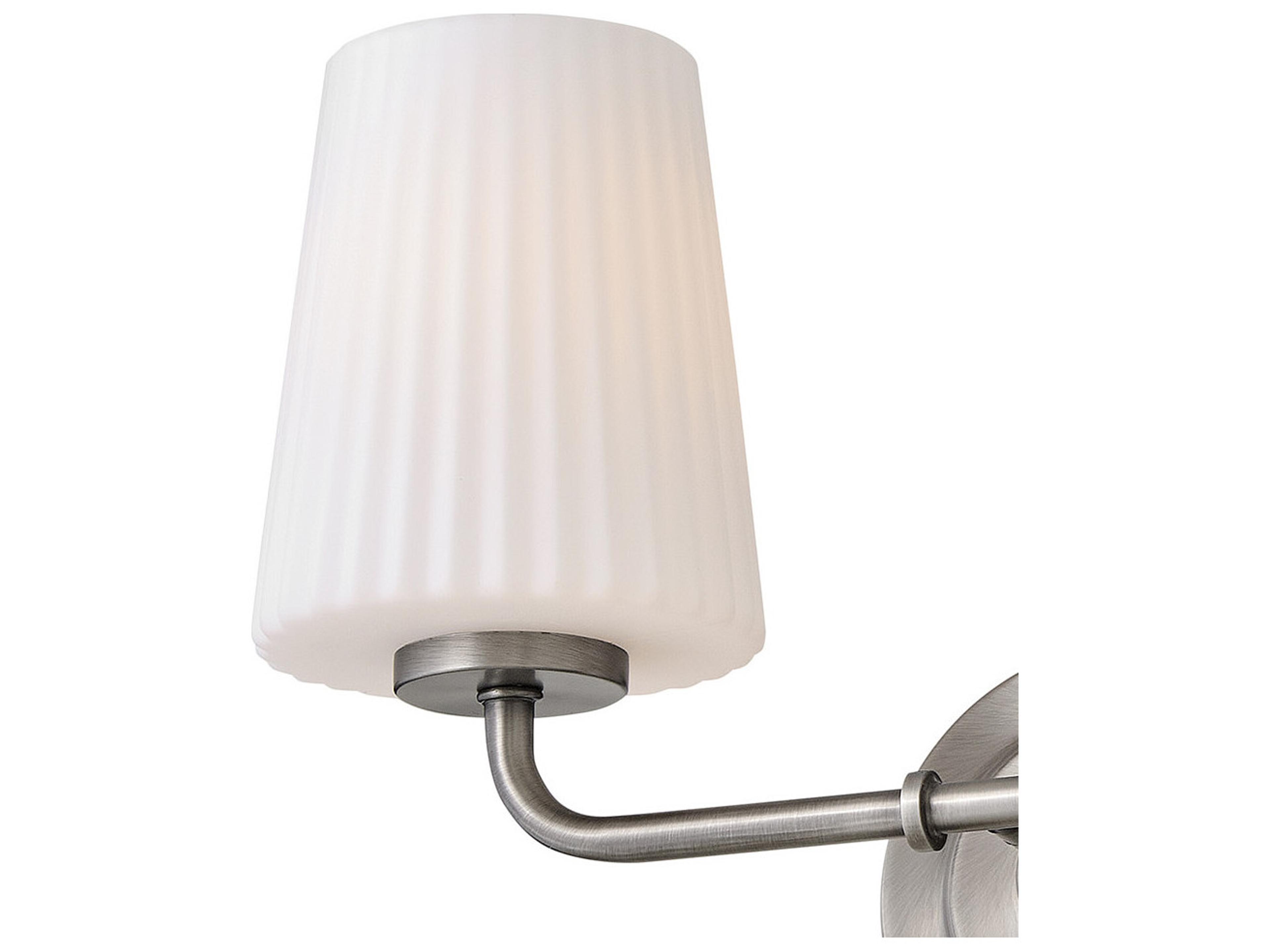 Hinkley Mckenna McKenna 2-Light Antique Nickel Vanity Light