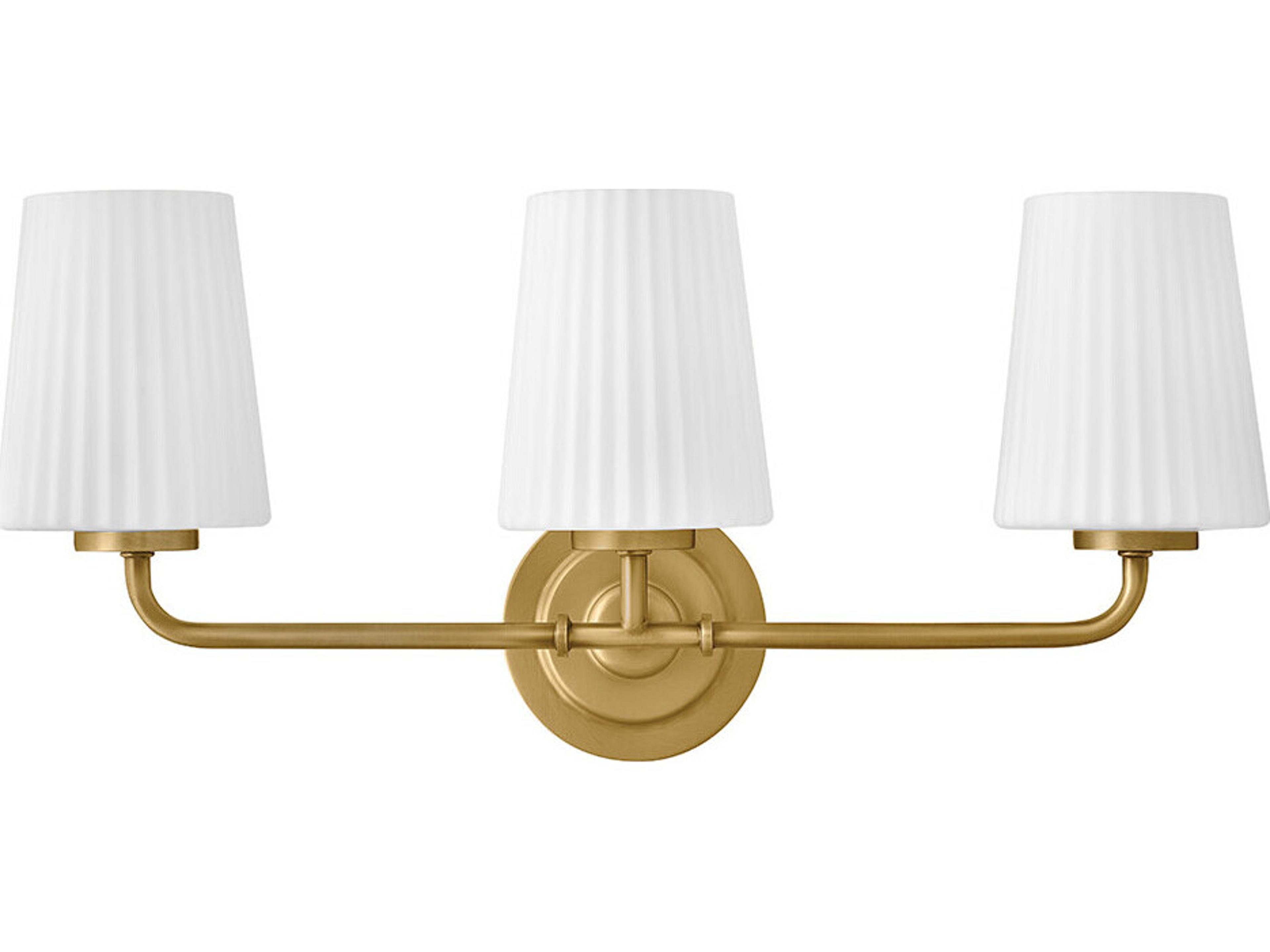 Hinkley Mckenna McKenna 3-Light Lacquered Brass Vanity Light