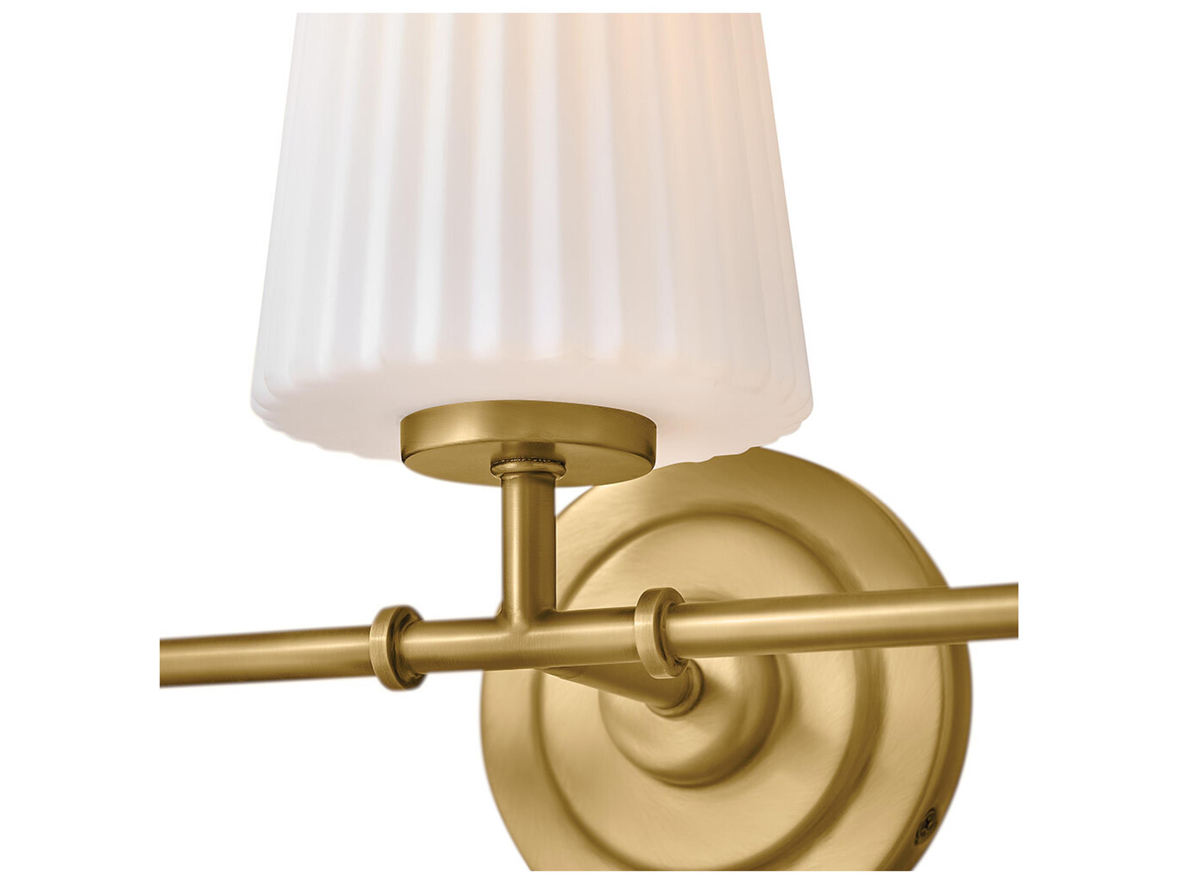 Hinkley Mckenna McKenna 3-Light Lacquered Brass Vanity Light