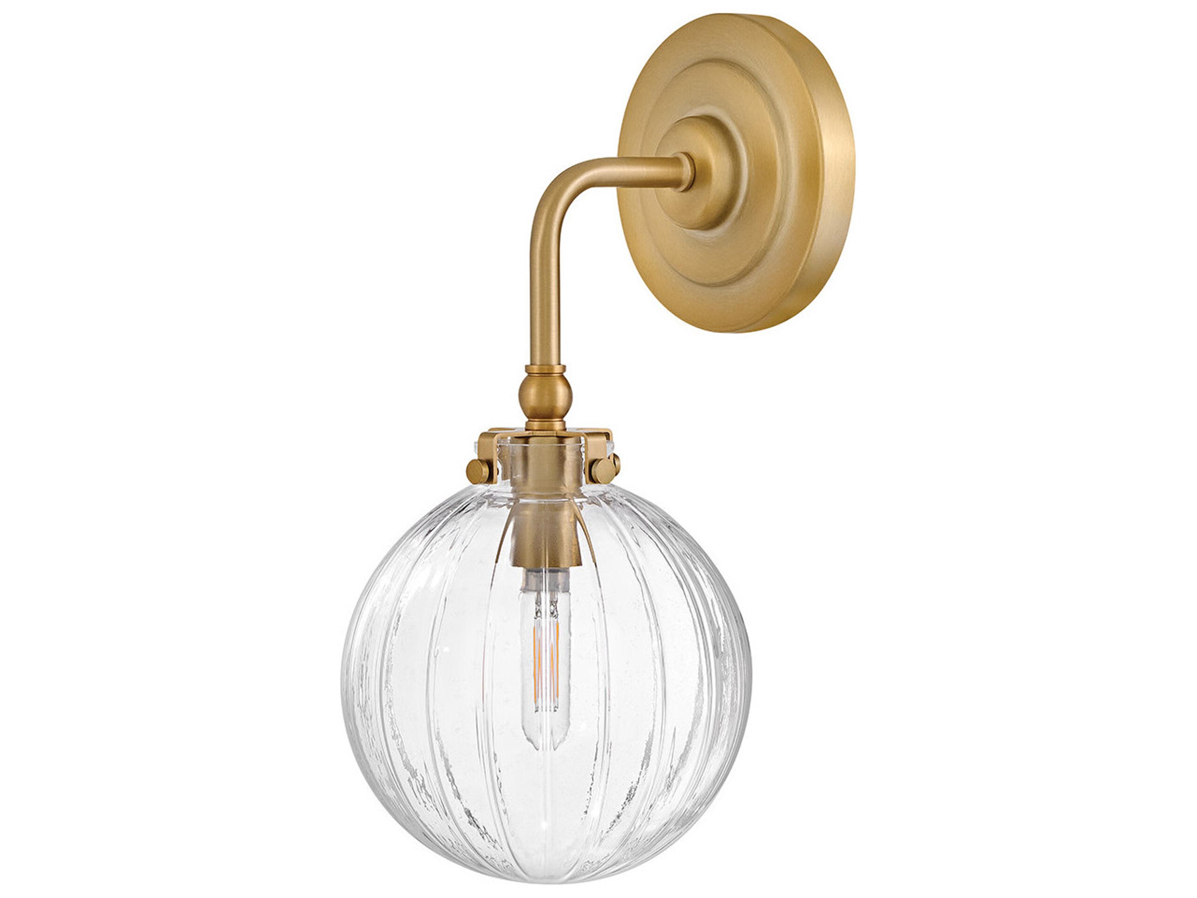 Hinkley Helene Lisa McDennon, Open Air 1-Light Lacquered Brass Wall Sconce