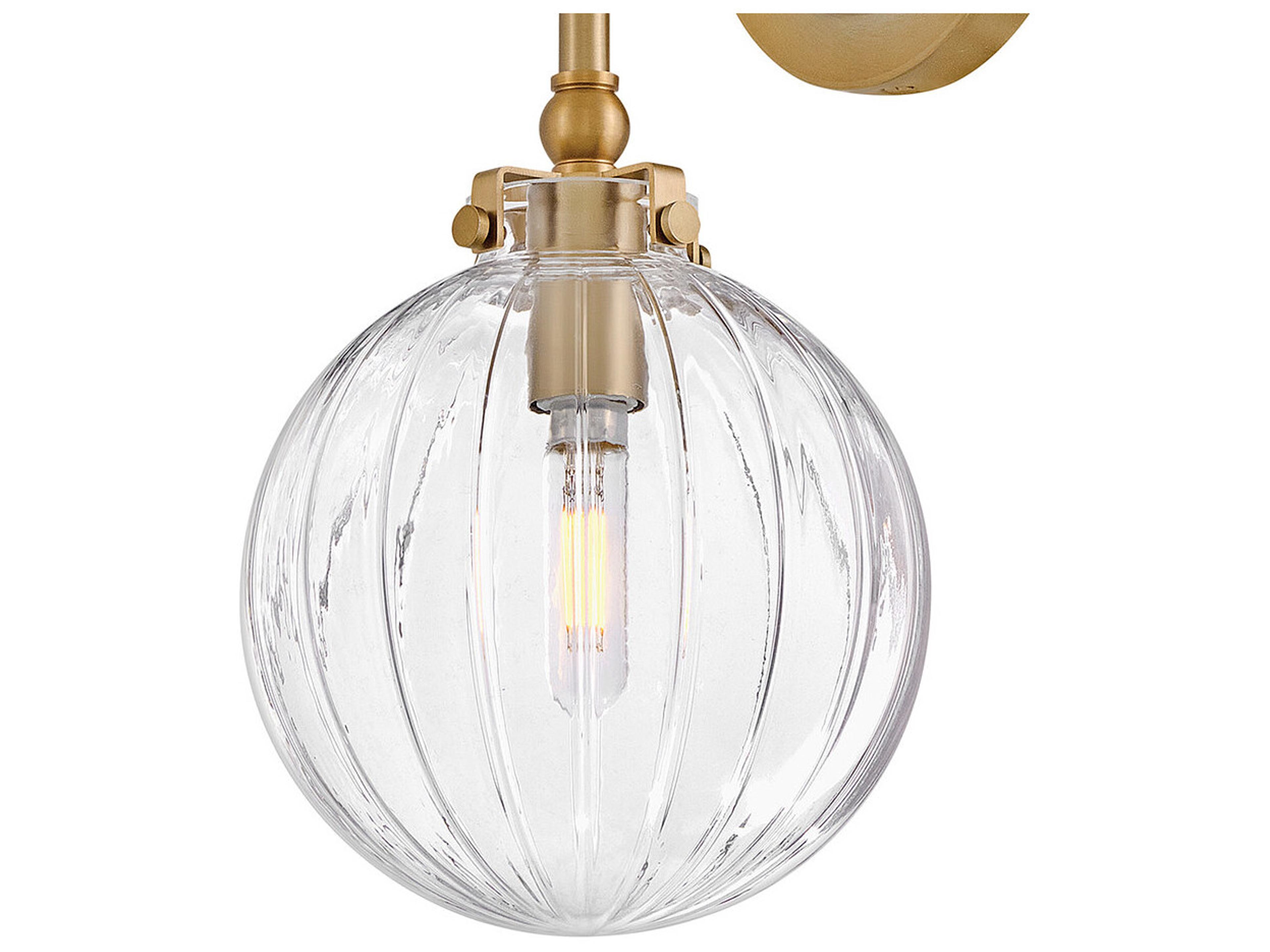 Hinkley Helene Lisa McDennon, Open Air 1-Light Lacquered Brass Wall Sconce