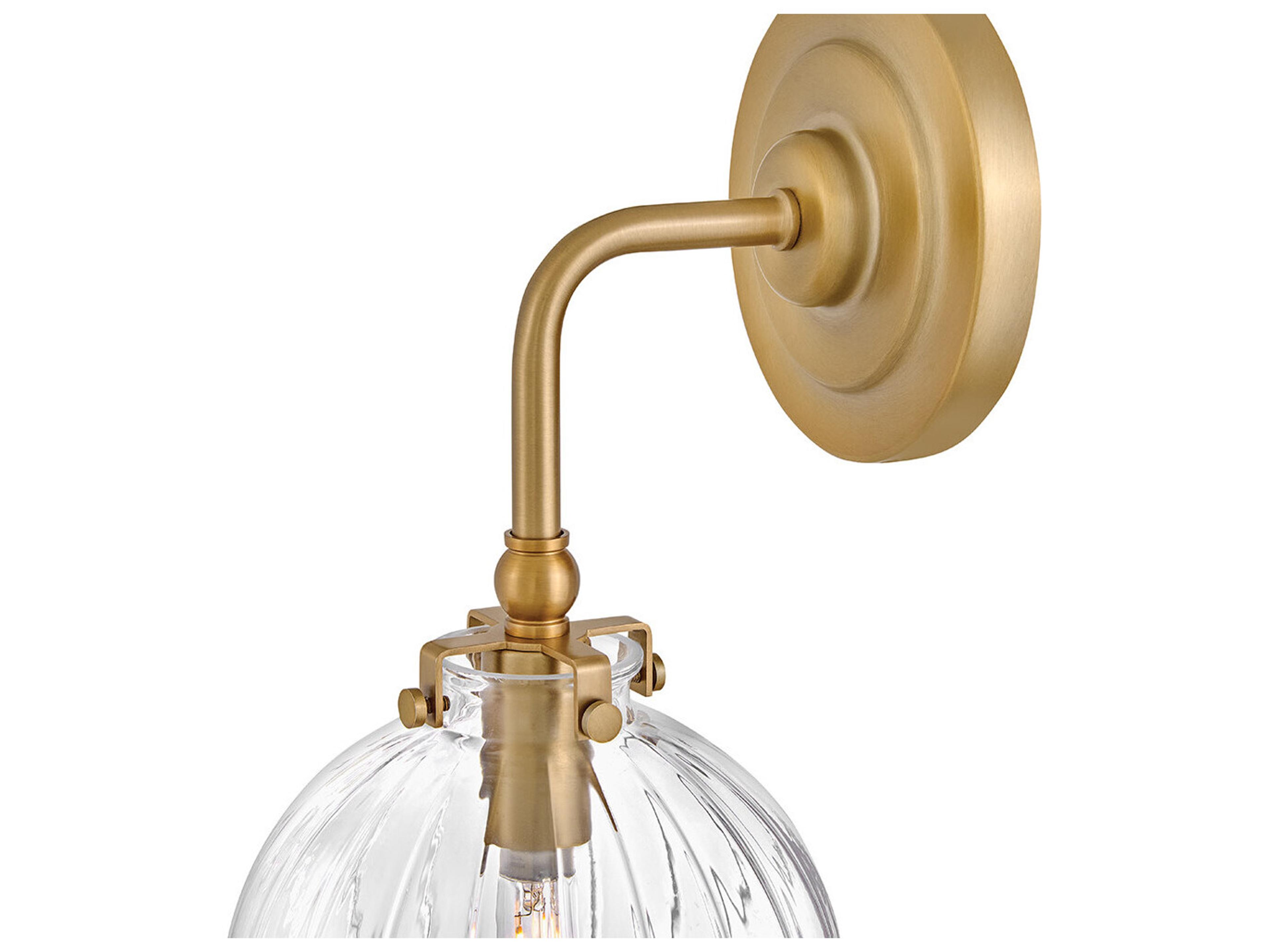 Hinkley Helene Lisa McDennon, Open Air 1-Light Lacquered Brass Wall Sconce