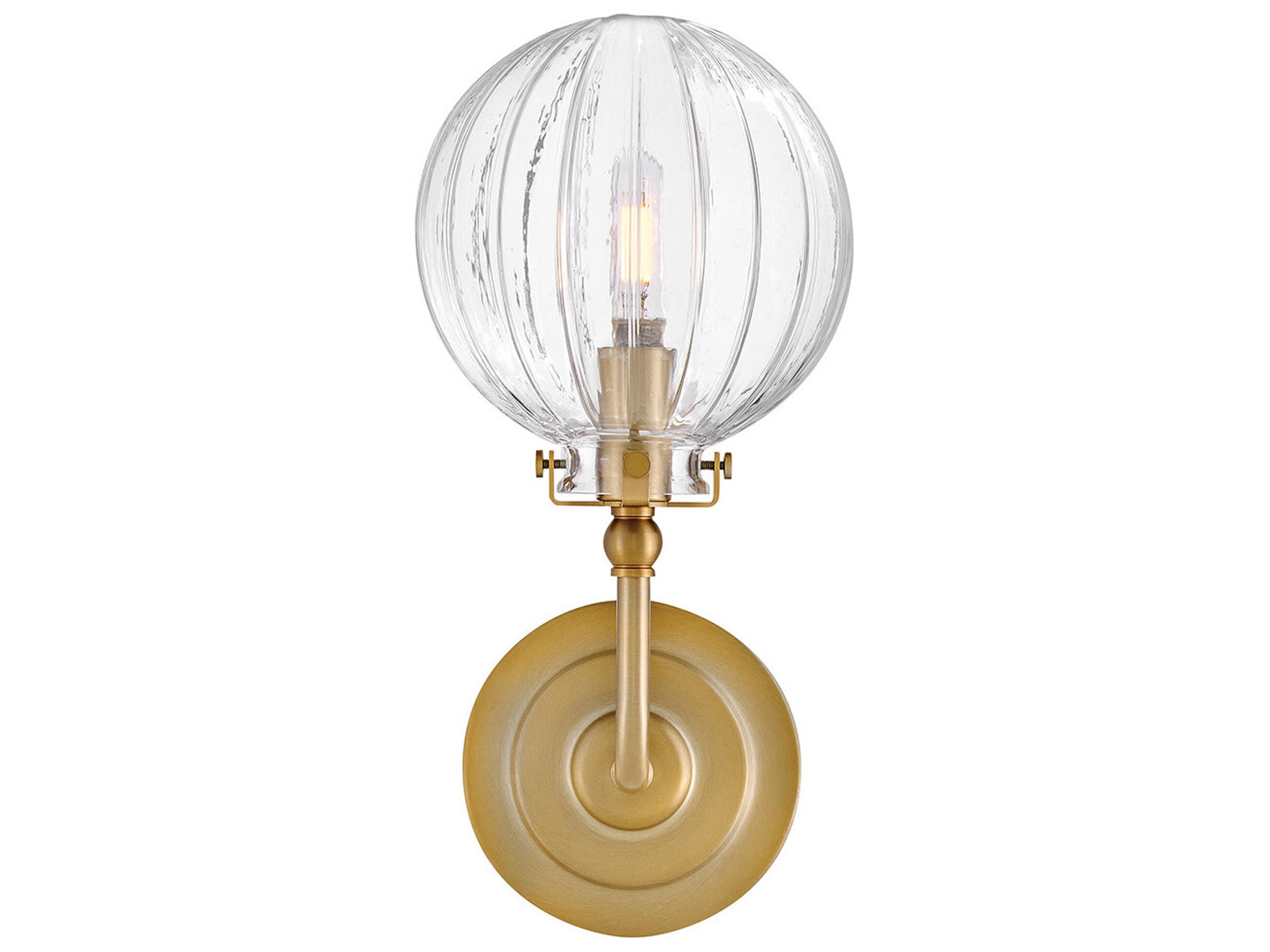 Hinkley Helene Lisa McDennon, Open Air 1-Light Lacquered Brass Wall Sconce