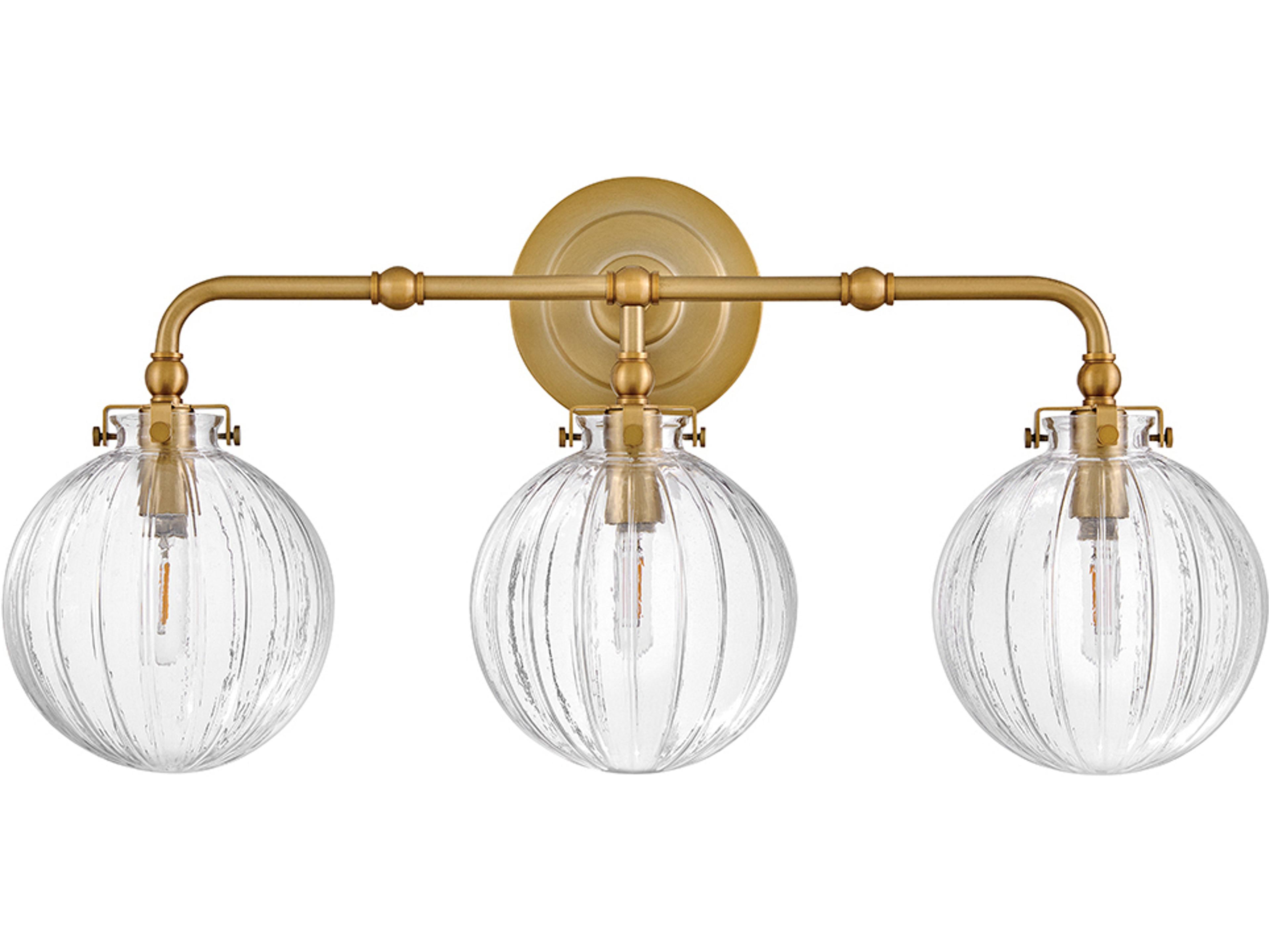 Helene 3-Light Lacquered Brass Vanity Light