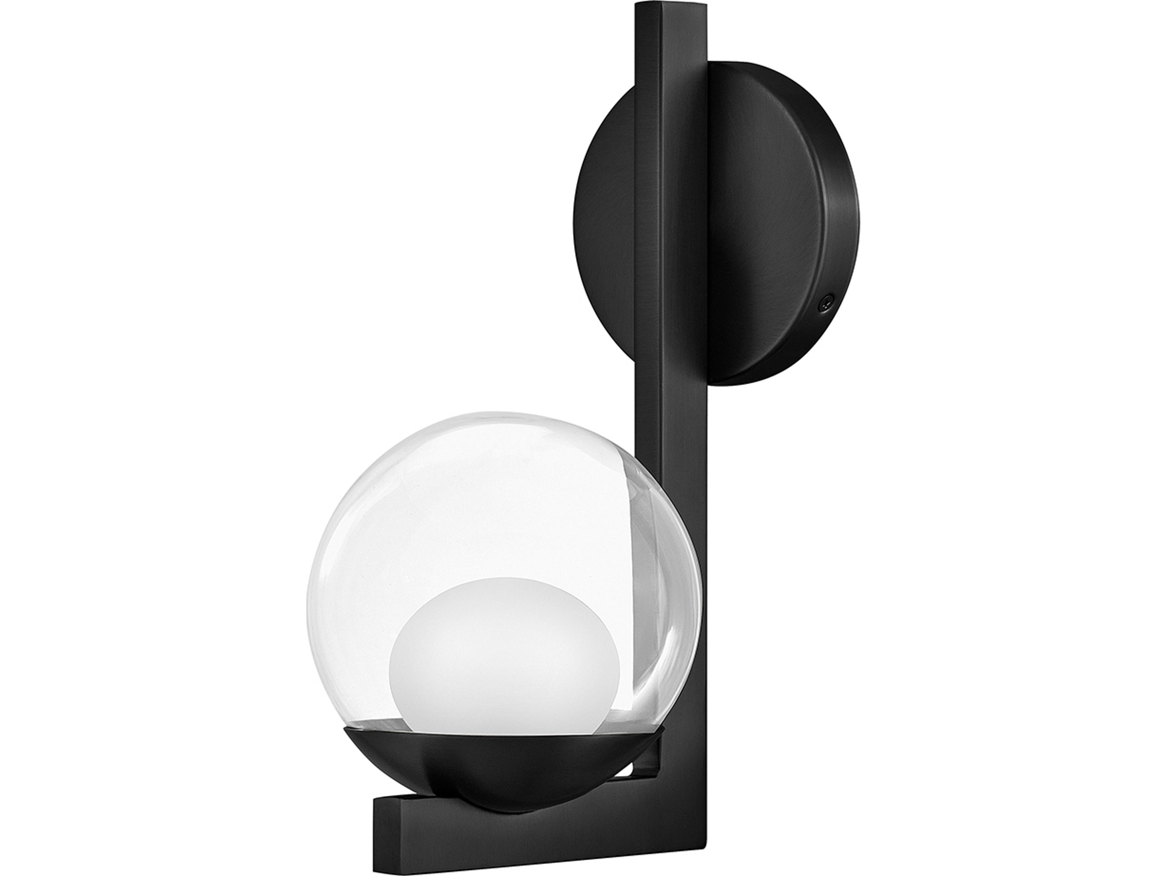 Sunni 1-Light Black Wall Sconce
