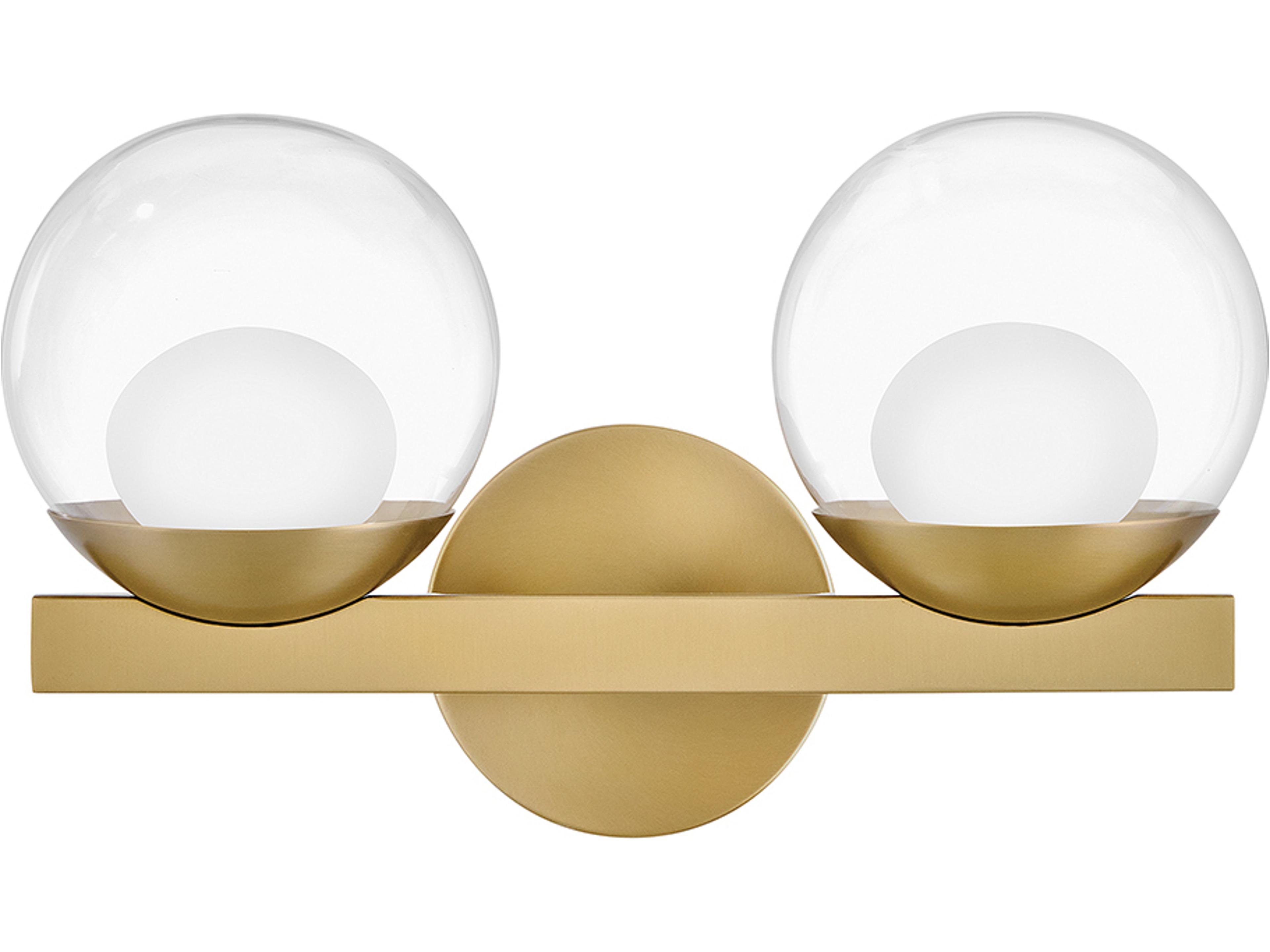 Sunni 2-Light Lacquered Brass Vanity Light