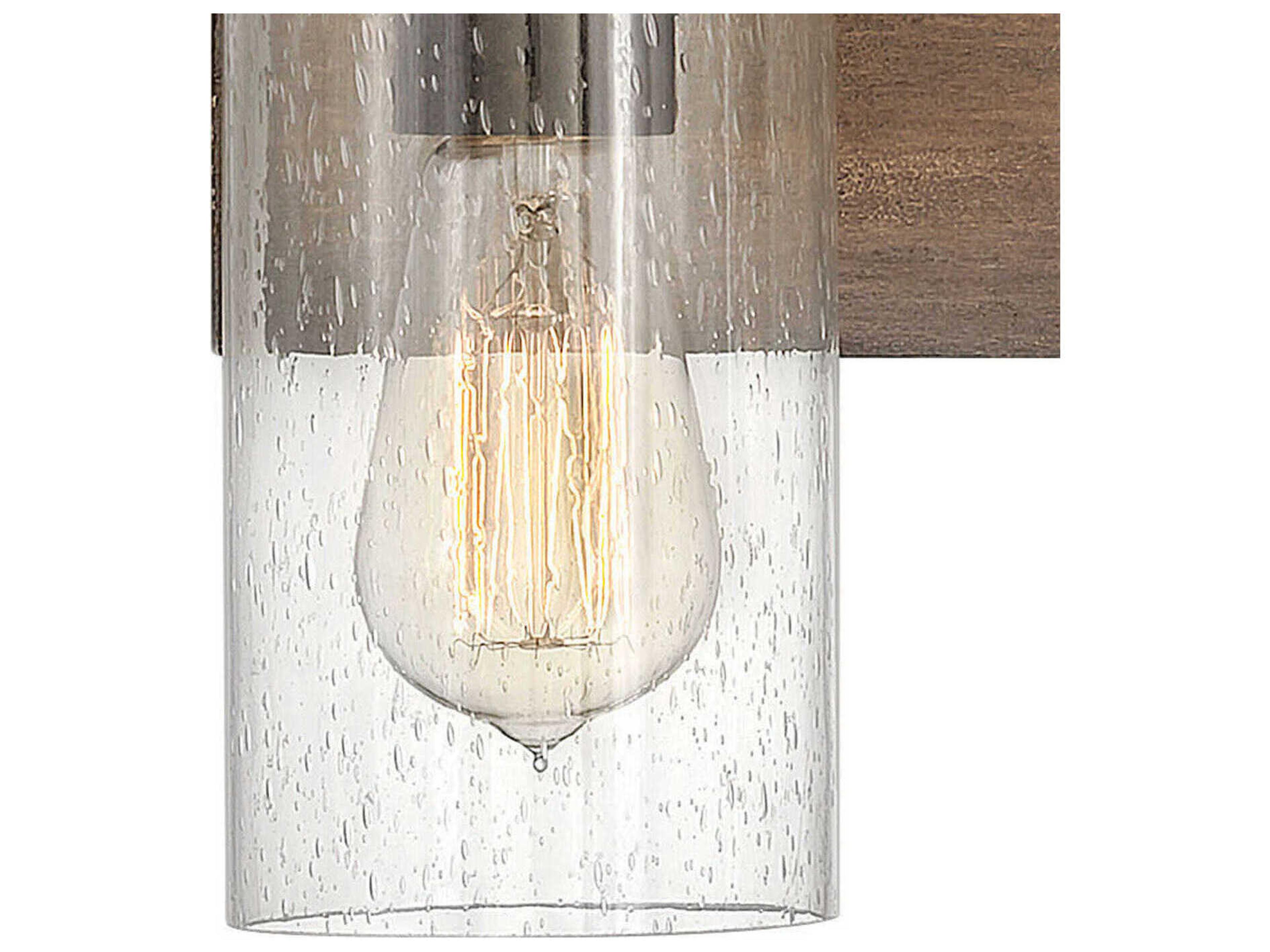 Hinkley Sawyer 3-Light Sequoia Brown Glass Vanity Light
