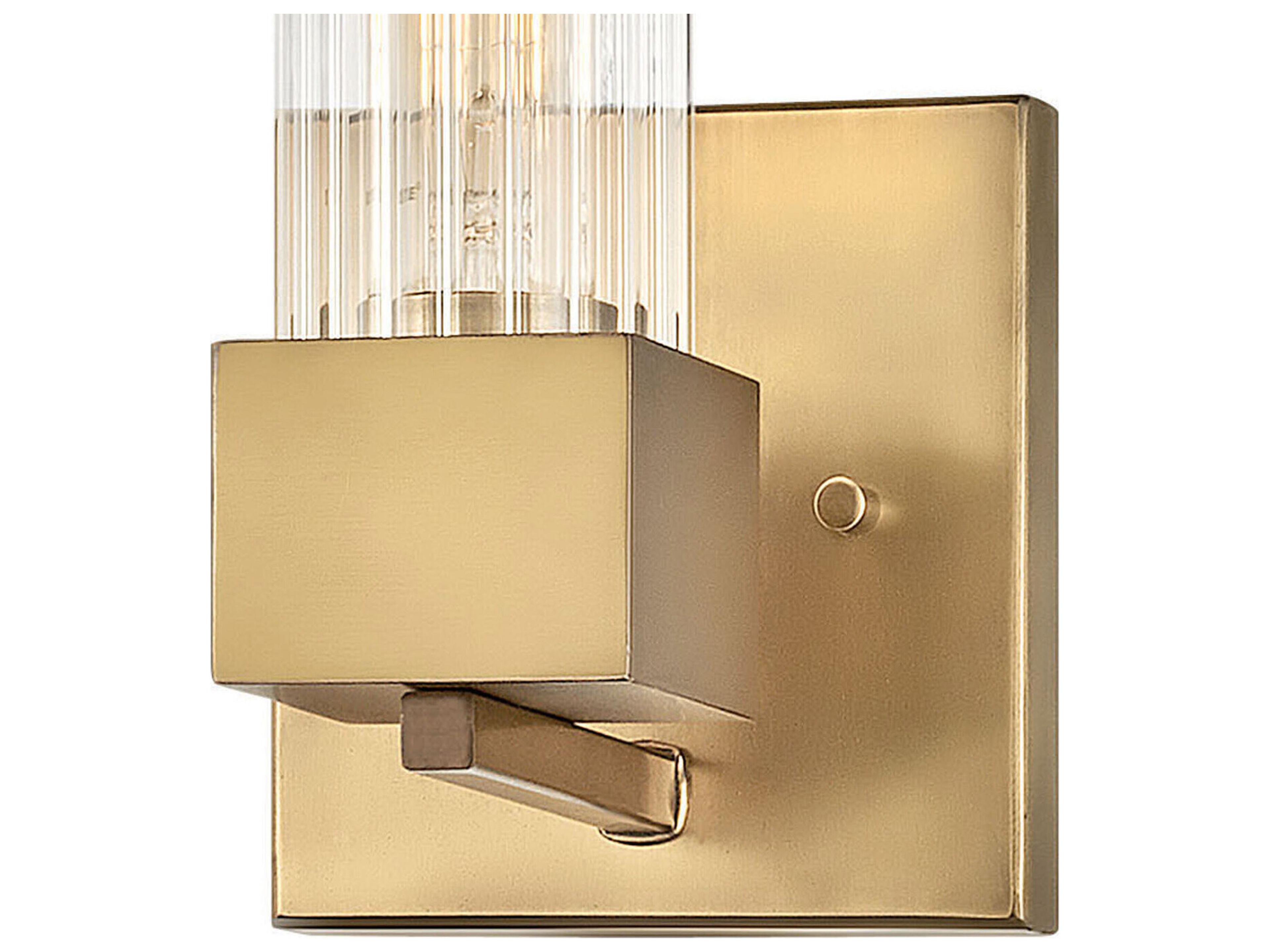 Hinkley Xander 1-Light Heritage Brass Glass Wall Sconce