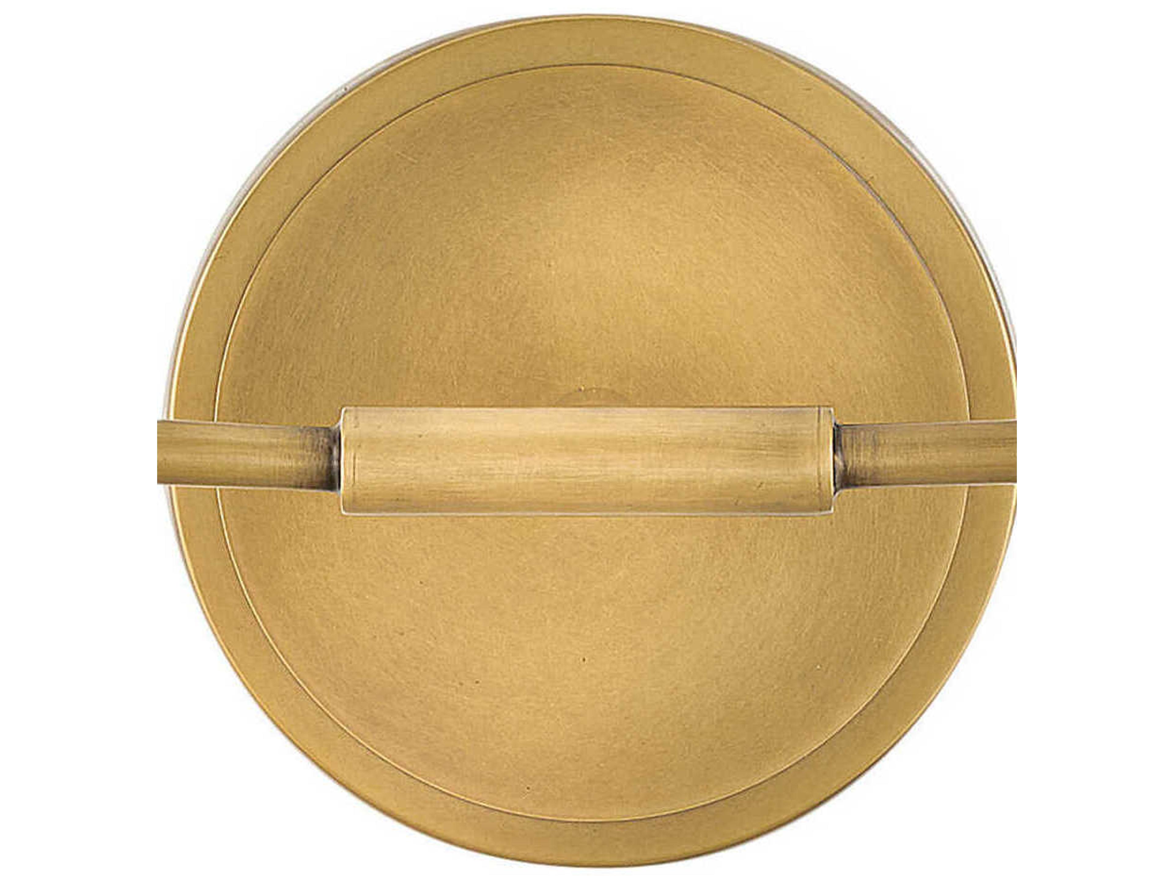 Hinkley Kline 2-Light Heritage Brass Glass Vanity Light