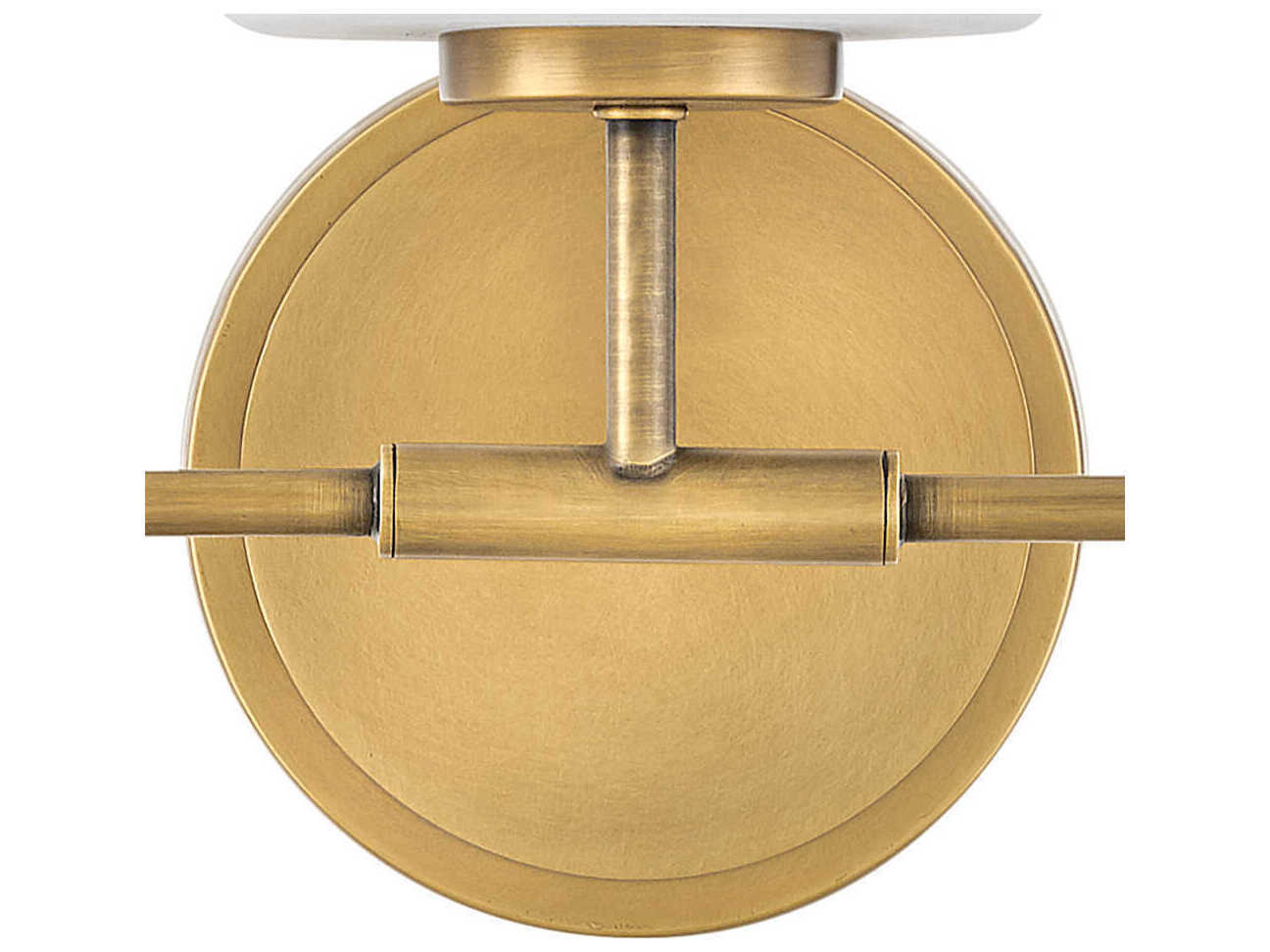 Hinkley Kline 3-Light Heritage Brass Glass Vanity Light