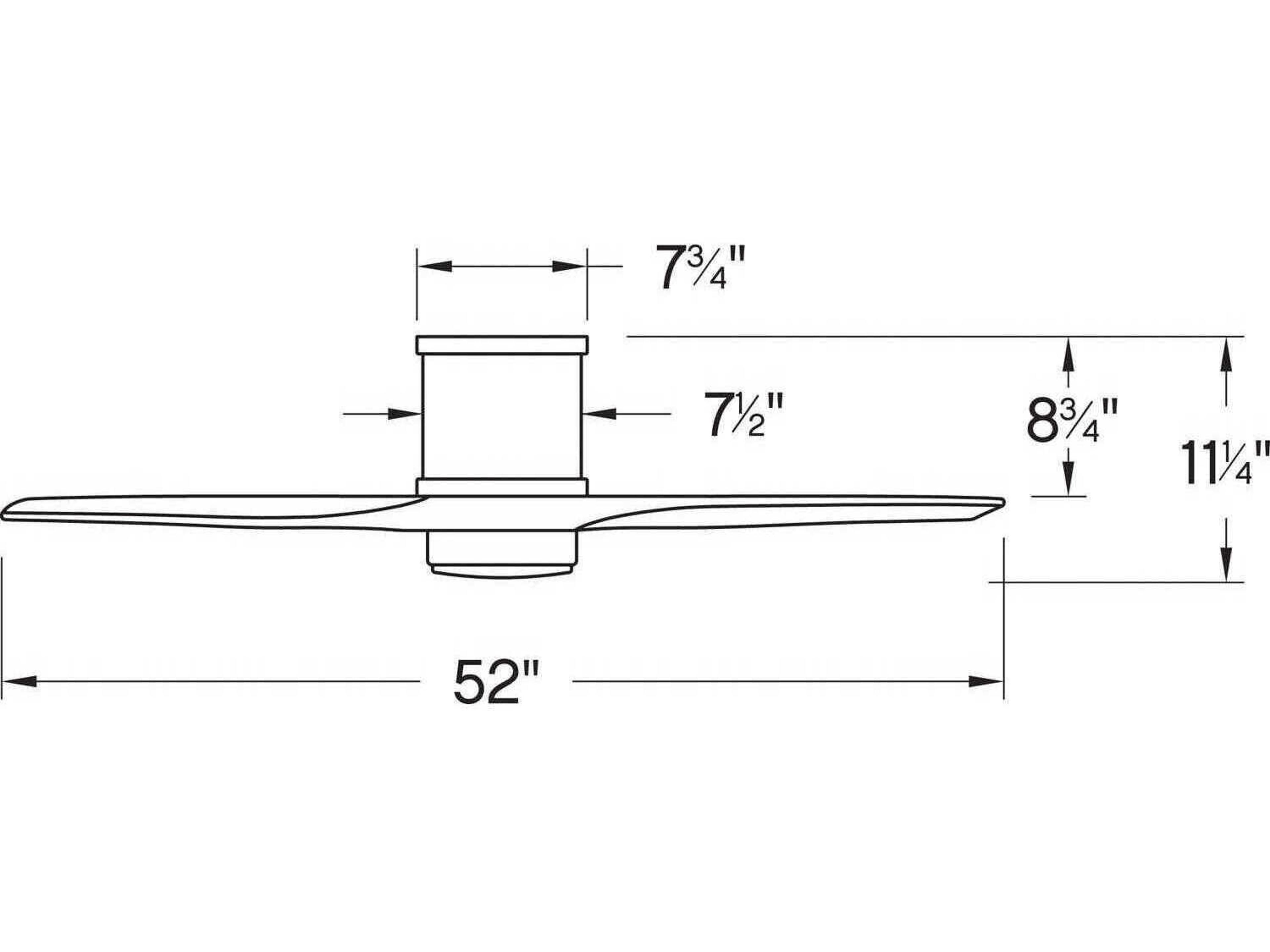 Hinkley Hover Flush 52" LED Ceiling Fan