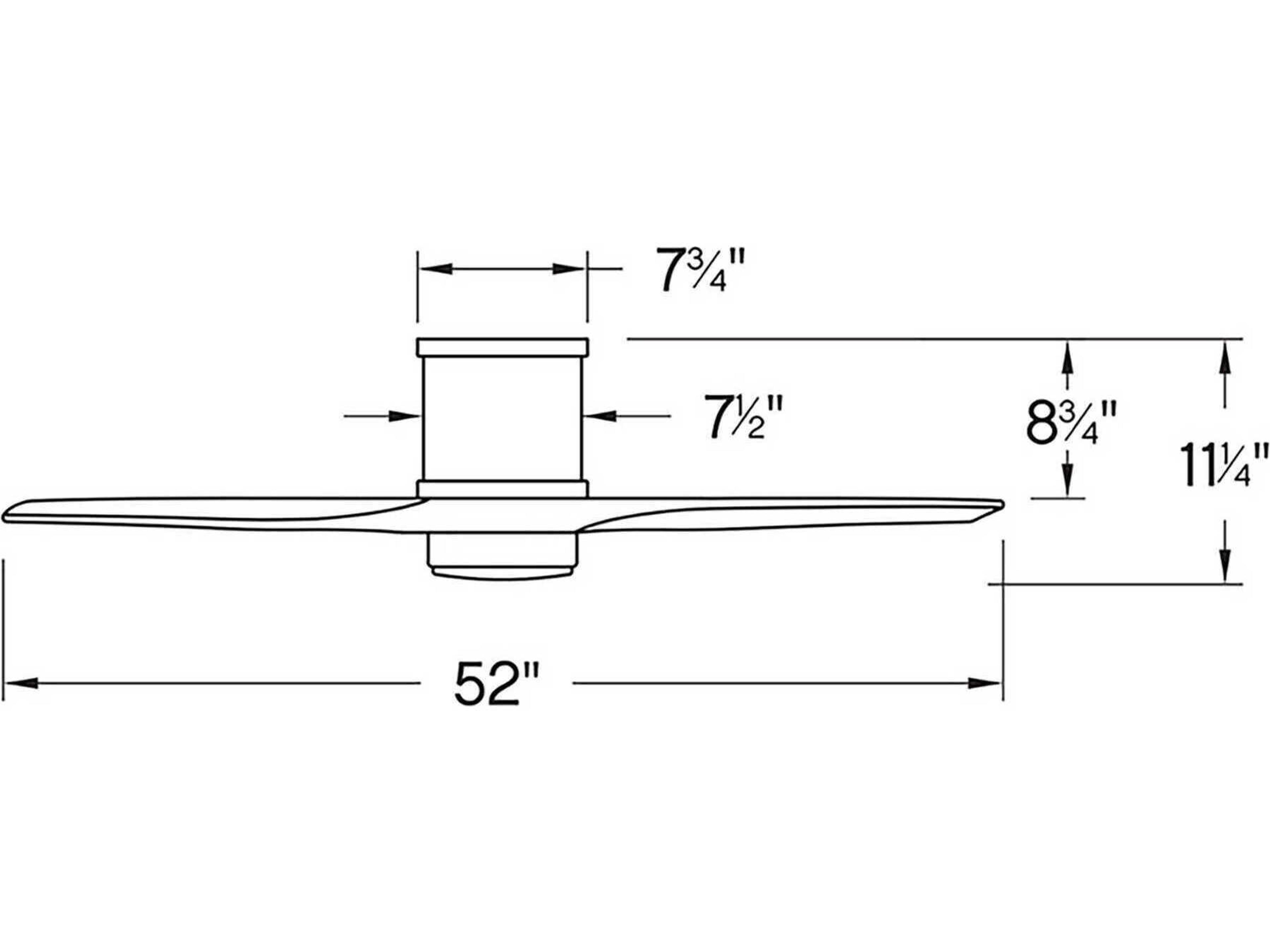 Hinkley Hover Flush 52" LED Ceiling Fan
