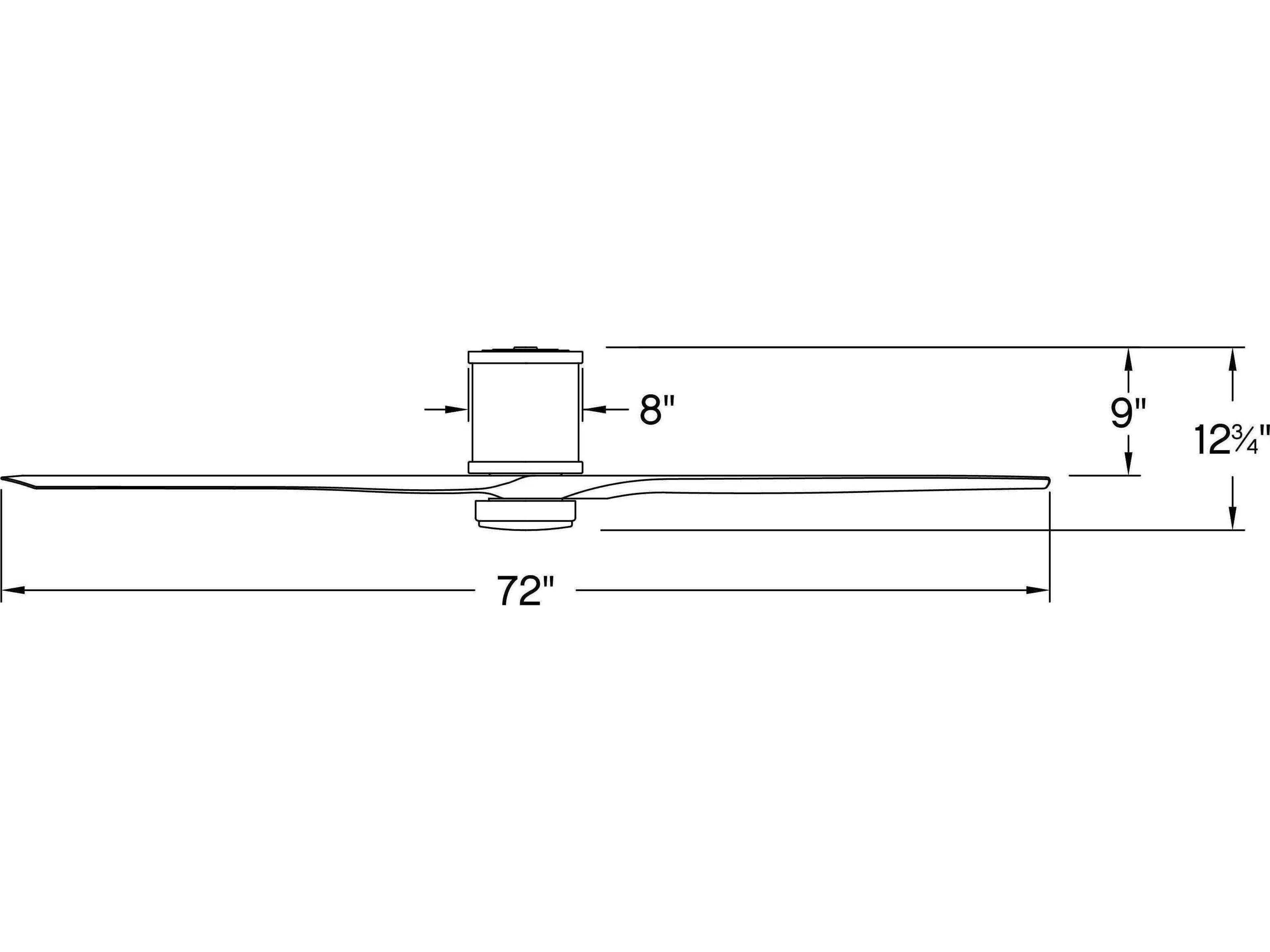 Hinkley Hover Flush 72" LED Ceiling Fan