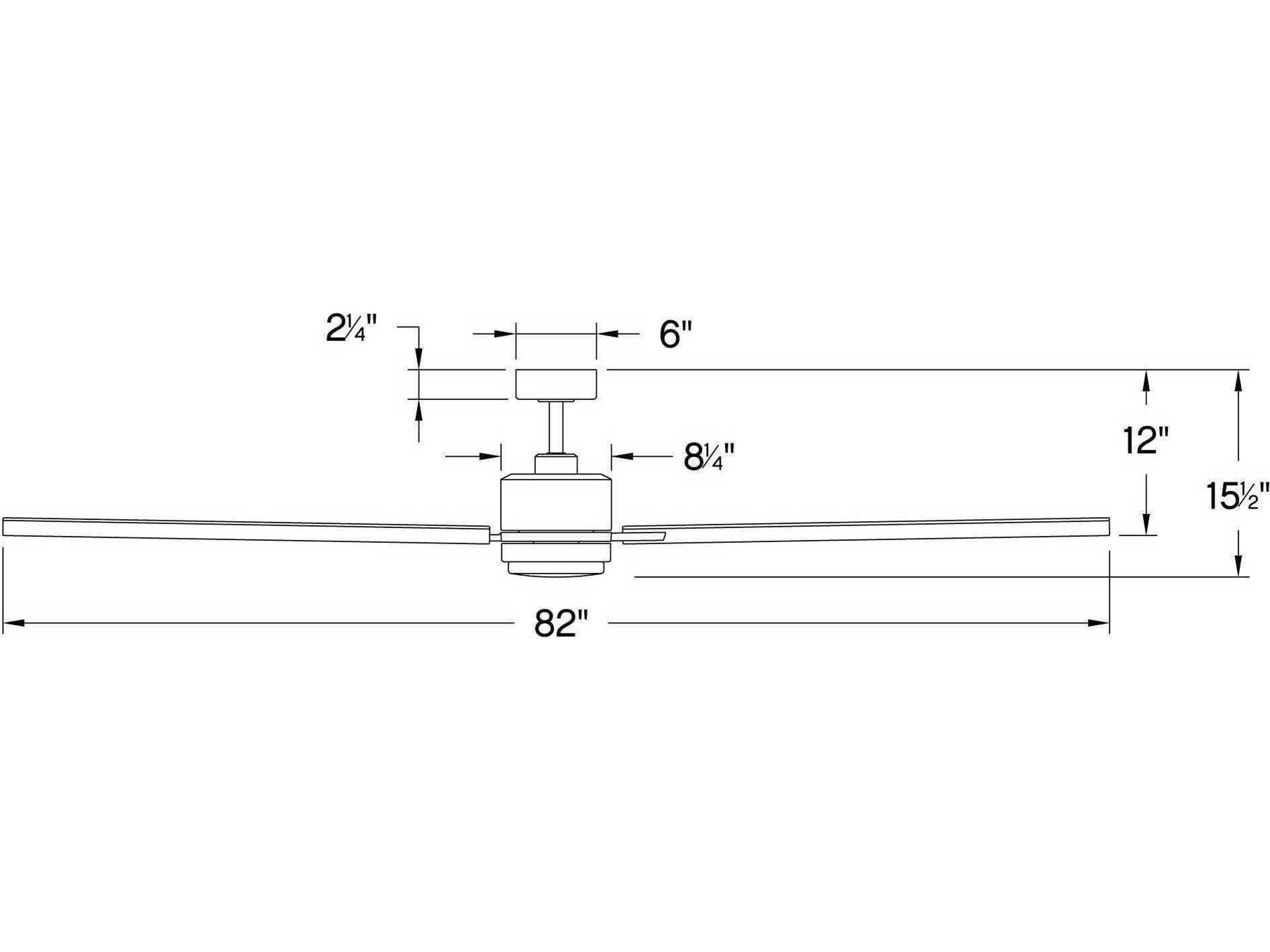 Hinkley Indy Maxx 82" Ceiling Fan