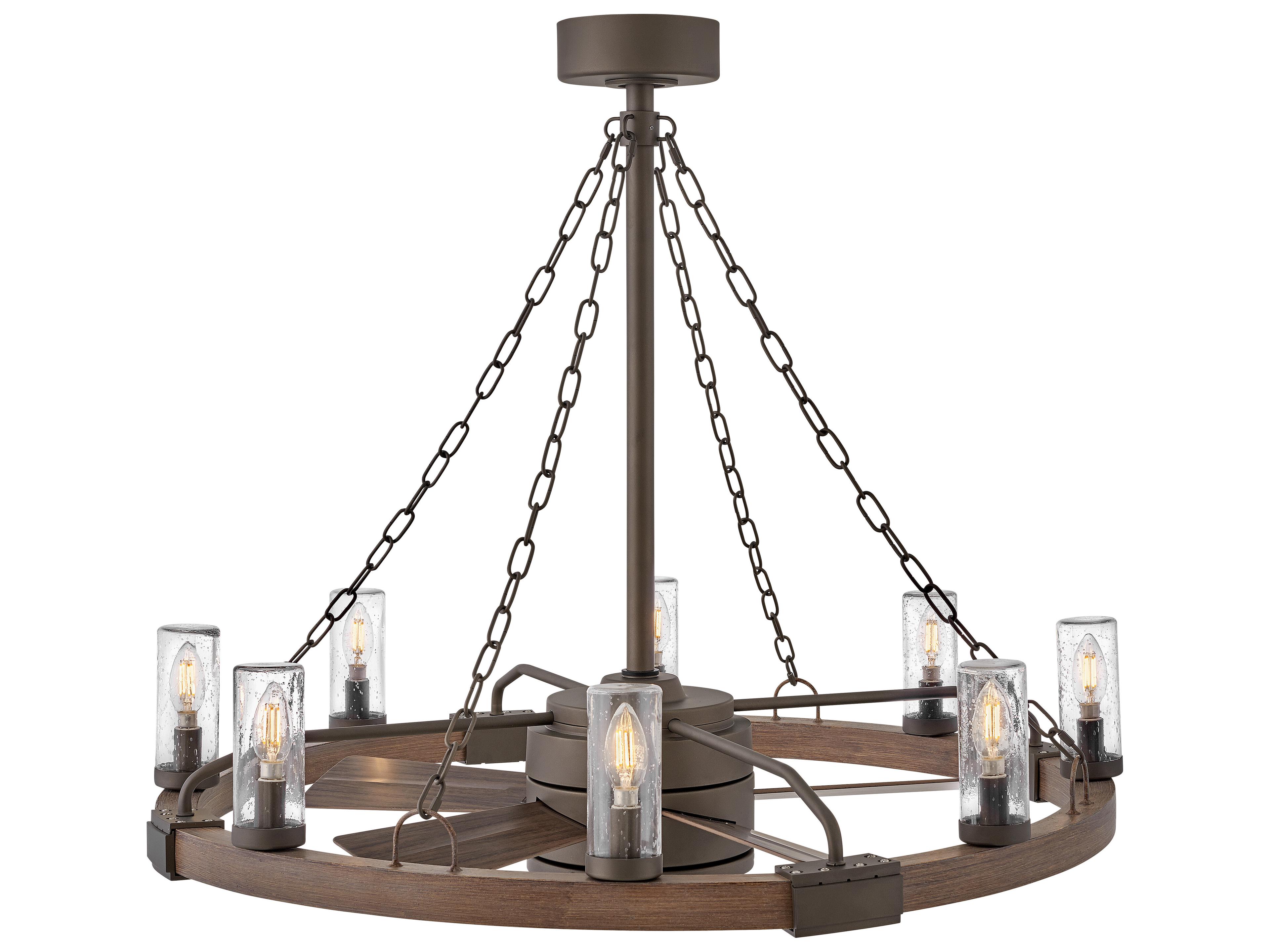 Hinkley Sawyer 36" 8-Light Outdoor Ceiling Fan