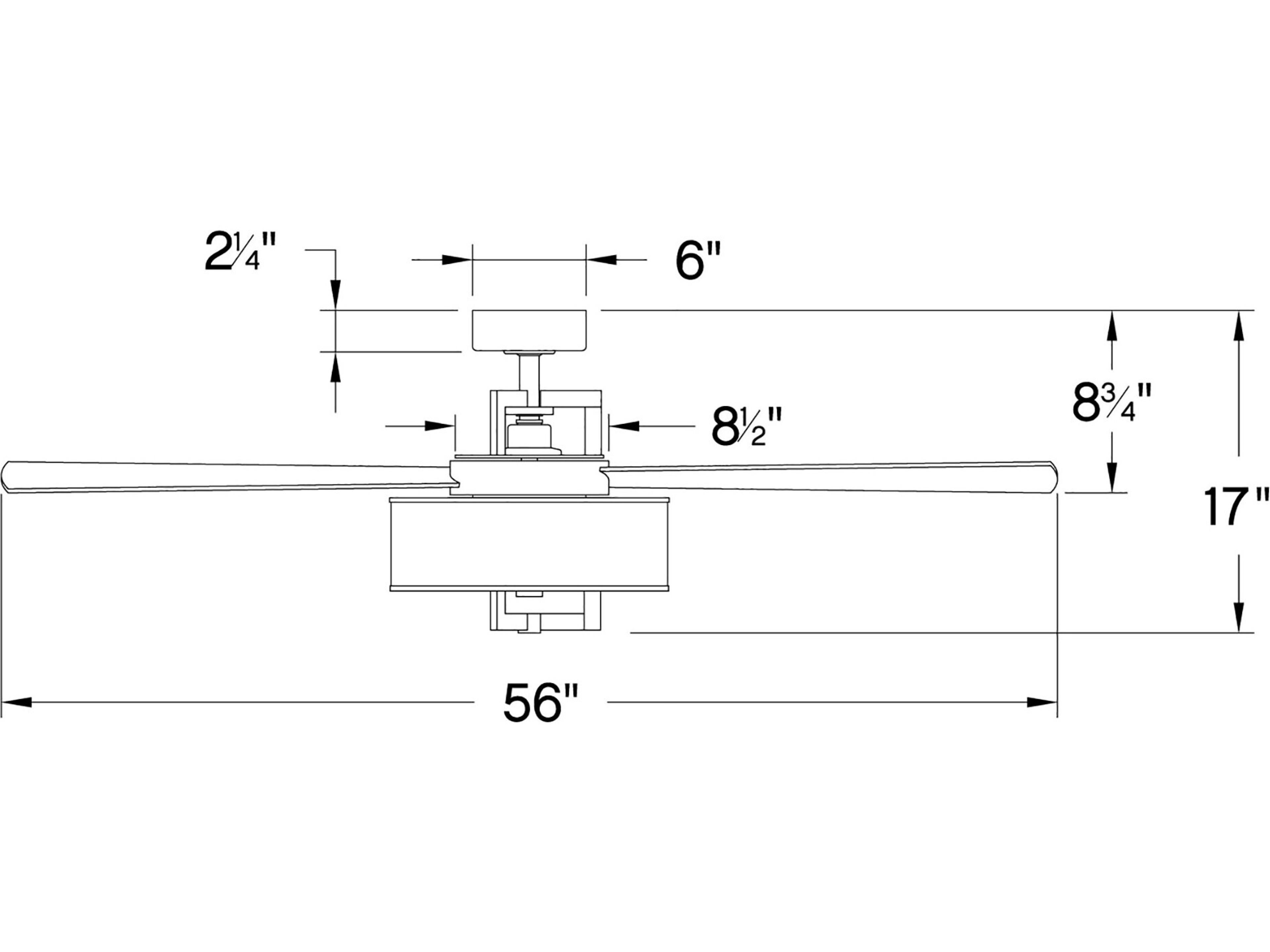 Hinkley Hampton 56" LED Ceiling Fan
