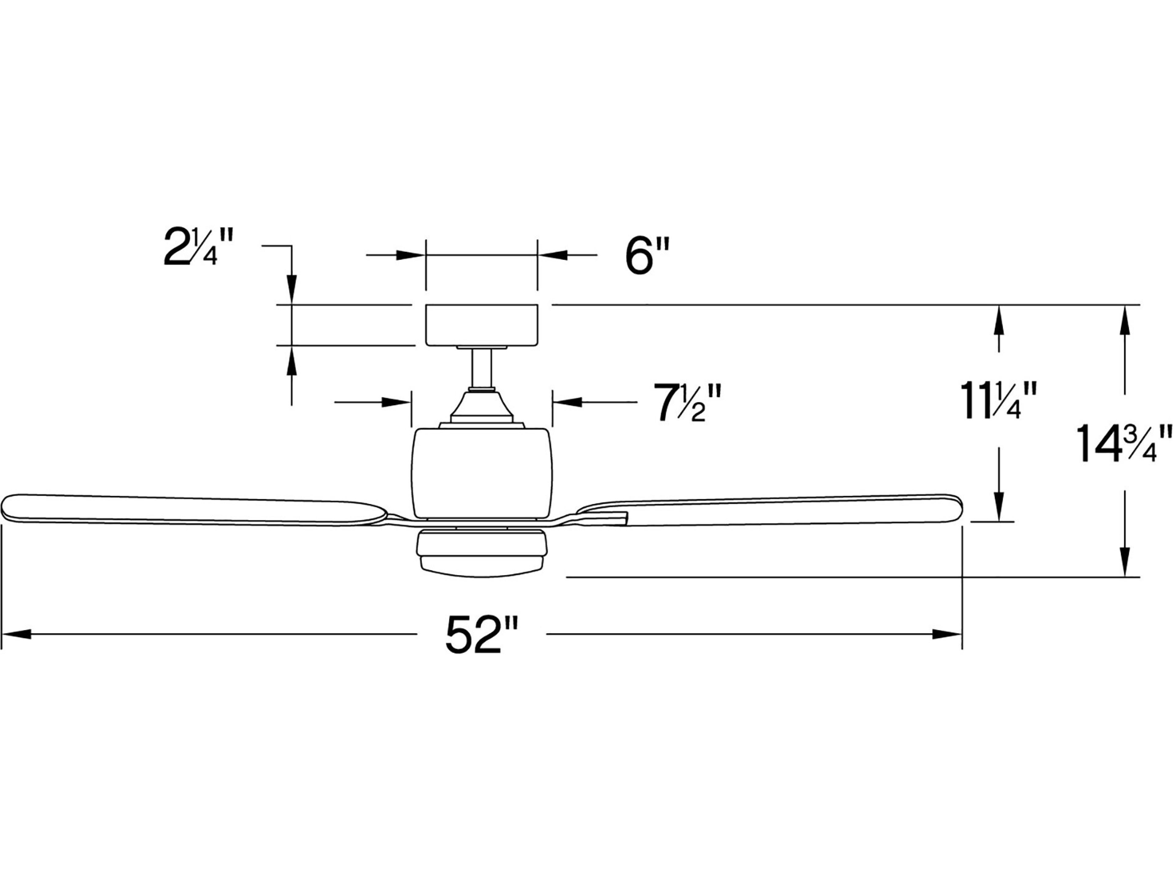 Hinkley Afton 52" LED Ceiling Fan