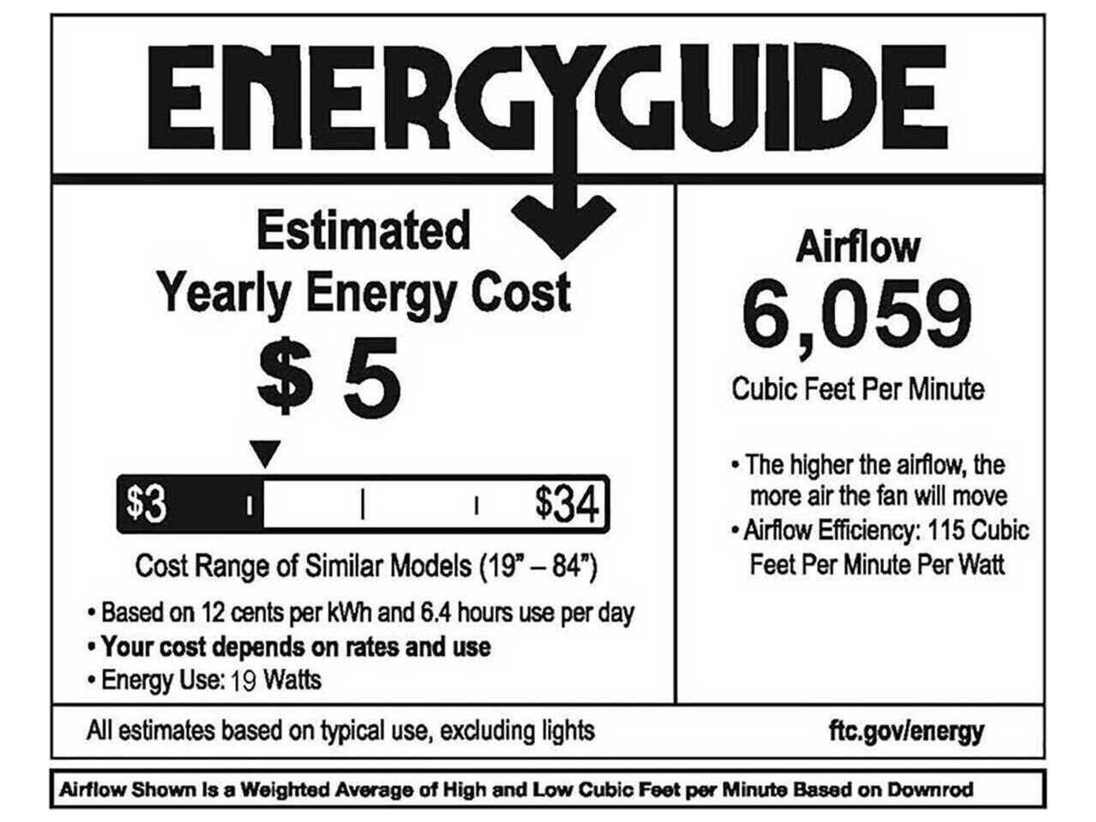 Hinkley Swell 60" Ceiling Fan