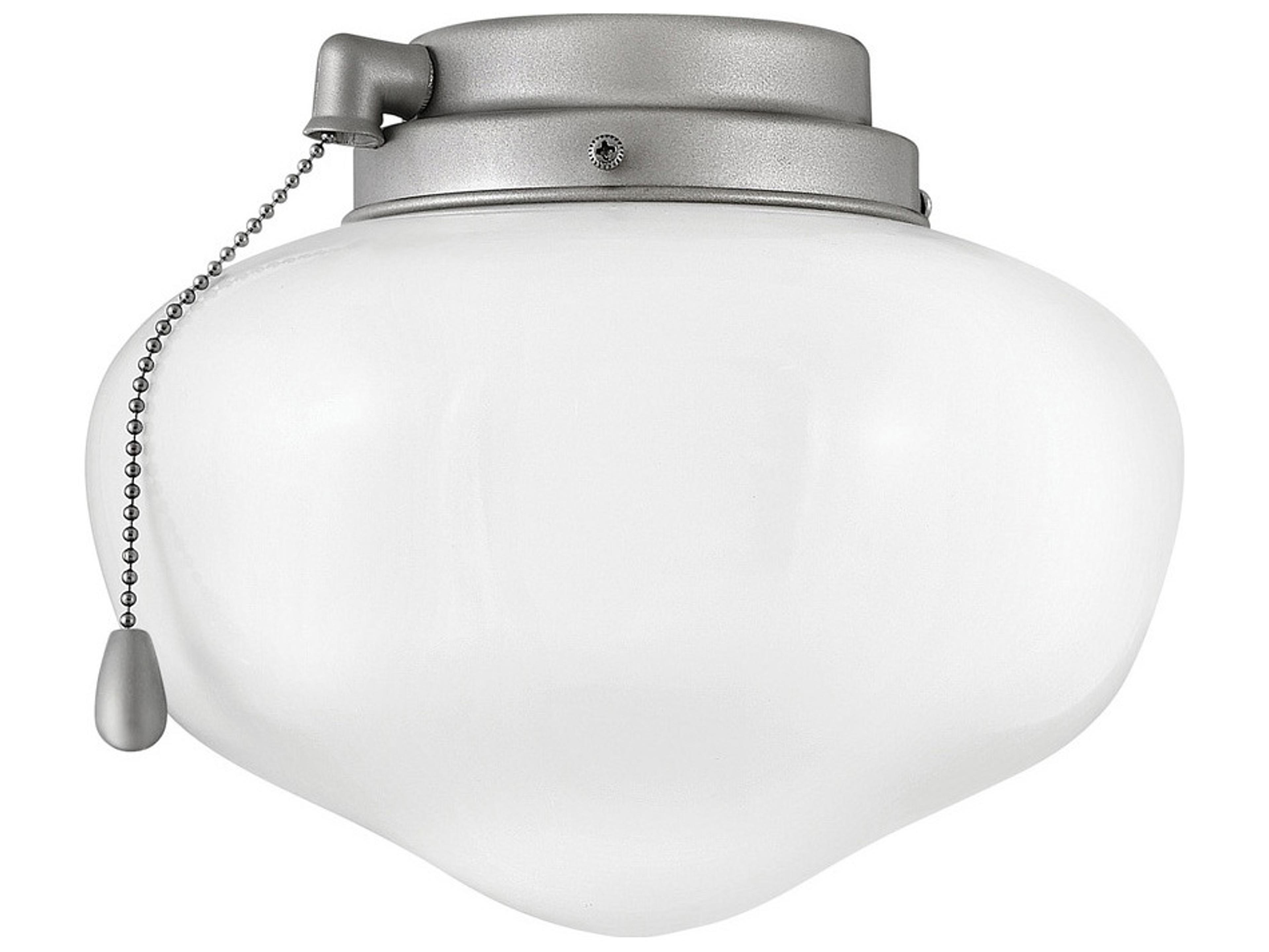 Brushed Nickel Schoolhouse Light Kit