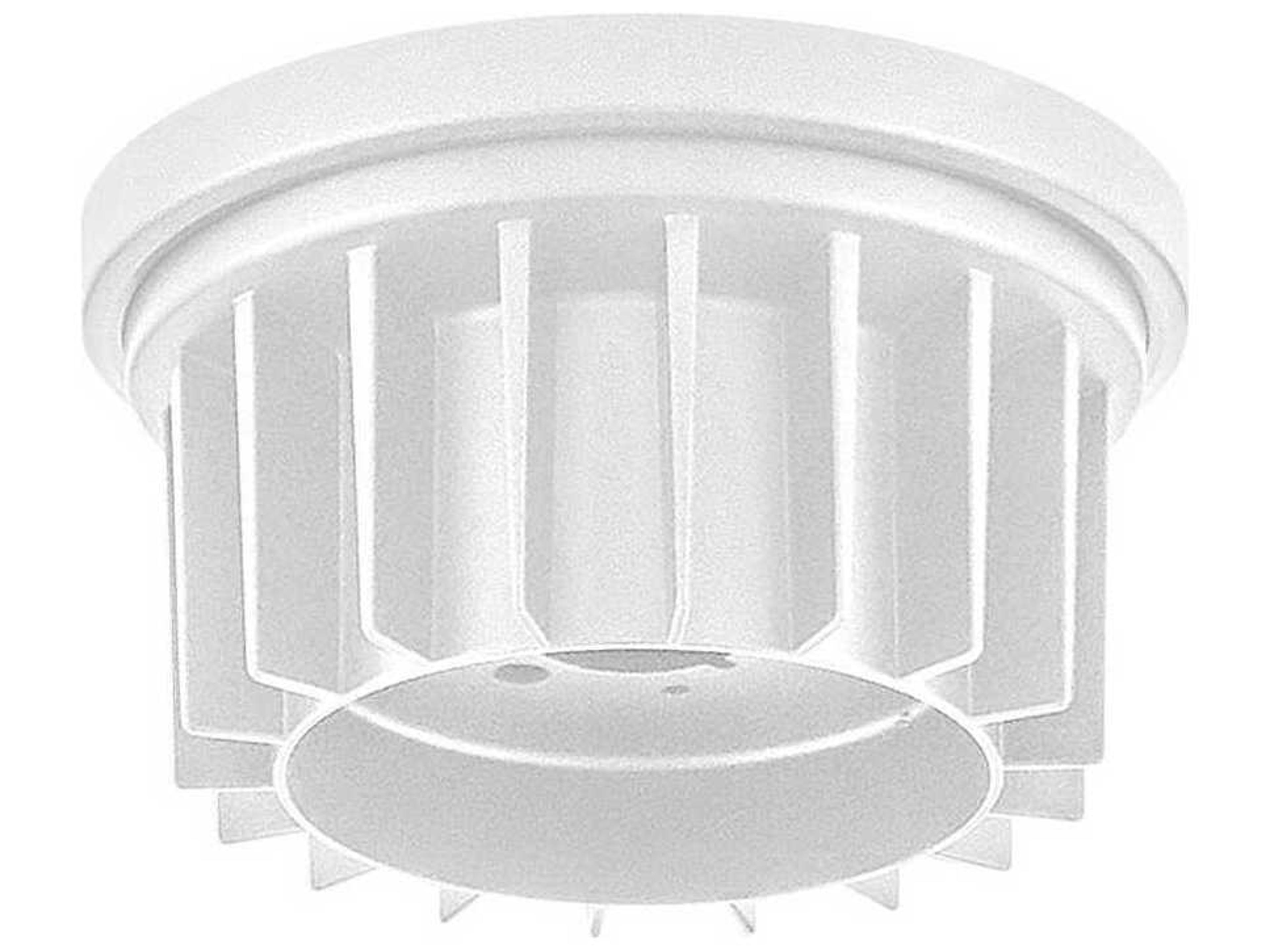 Draftsman Matte White Flush Mount Kit
