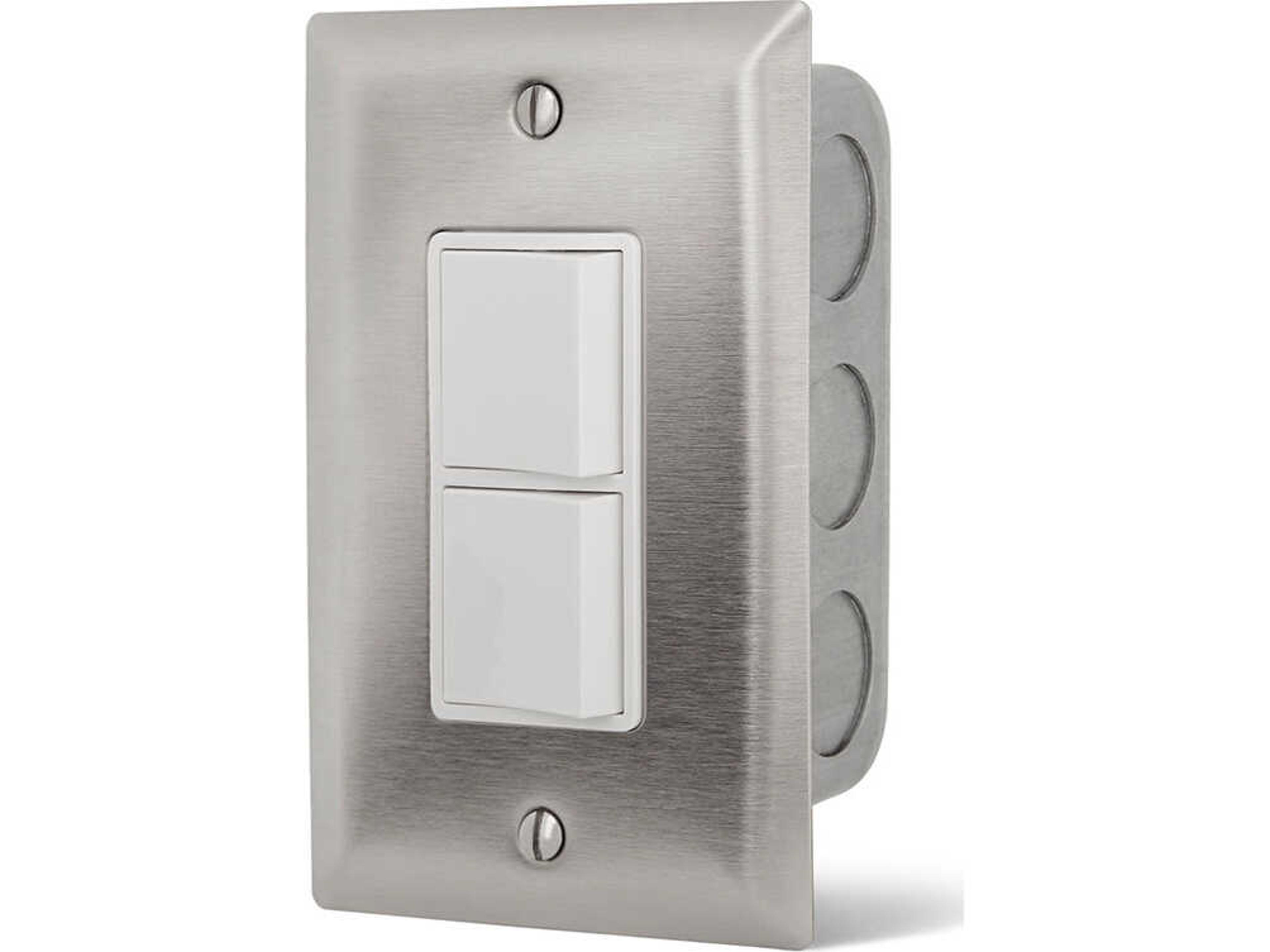 Single Duplex Switch Wall Plate & Gang Box 20 Amp Per Pole