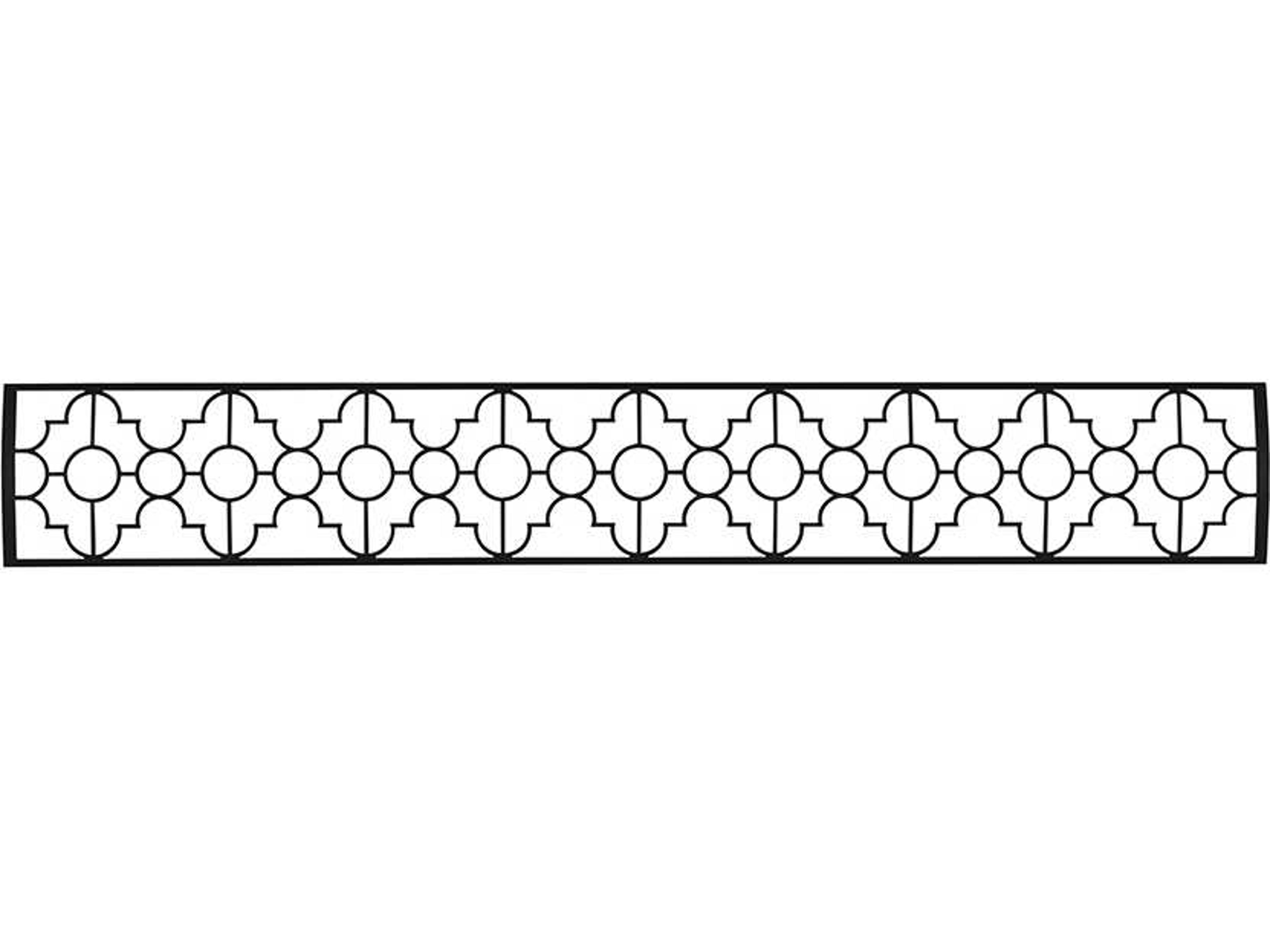 Dual Element Black 48" Mediterranean Motif Upgrade Kit
