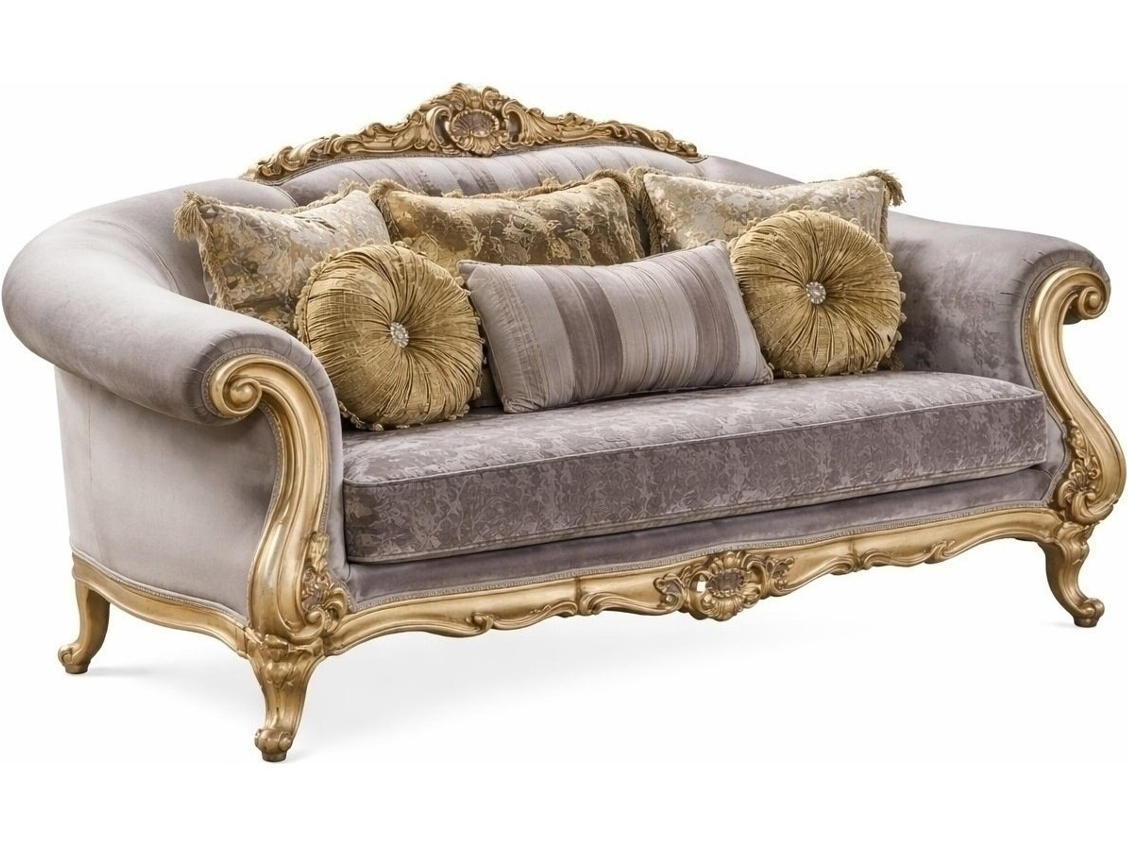 609 Gray Upholstered Sofa