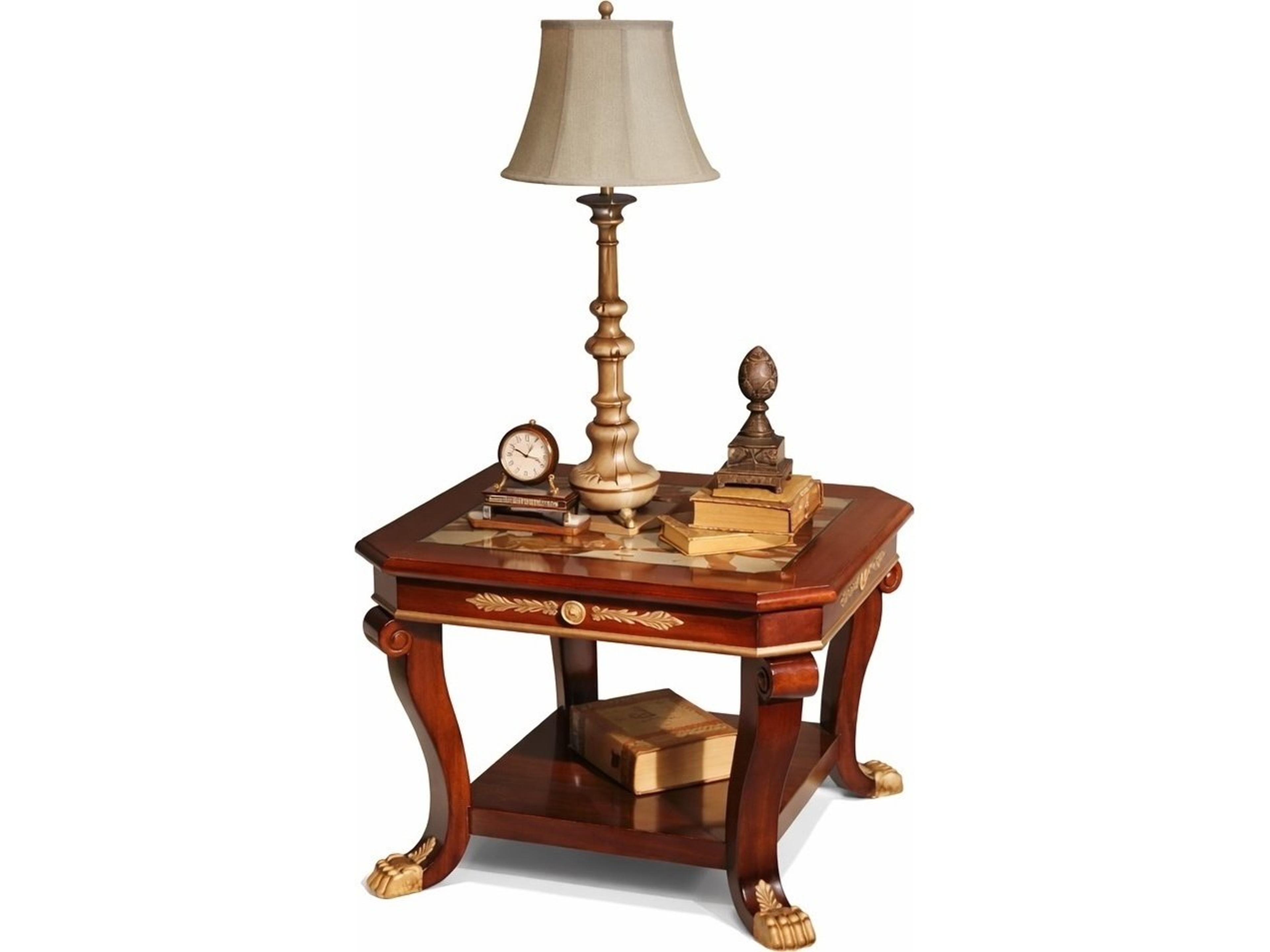 83203 Square Glass End Table