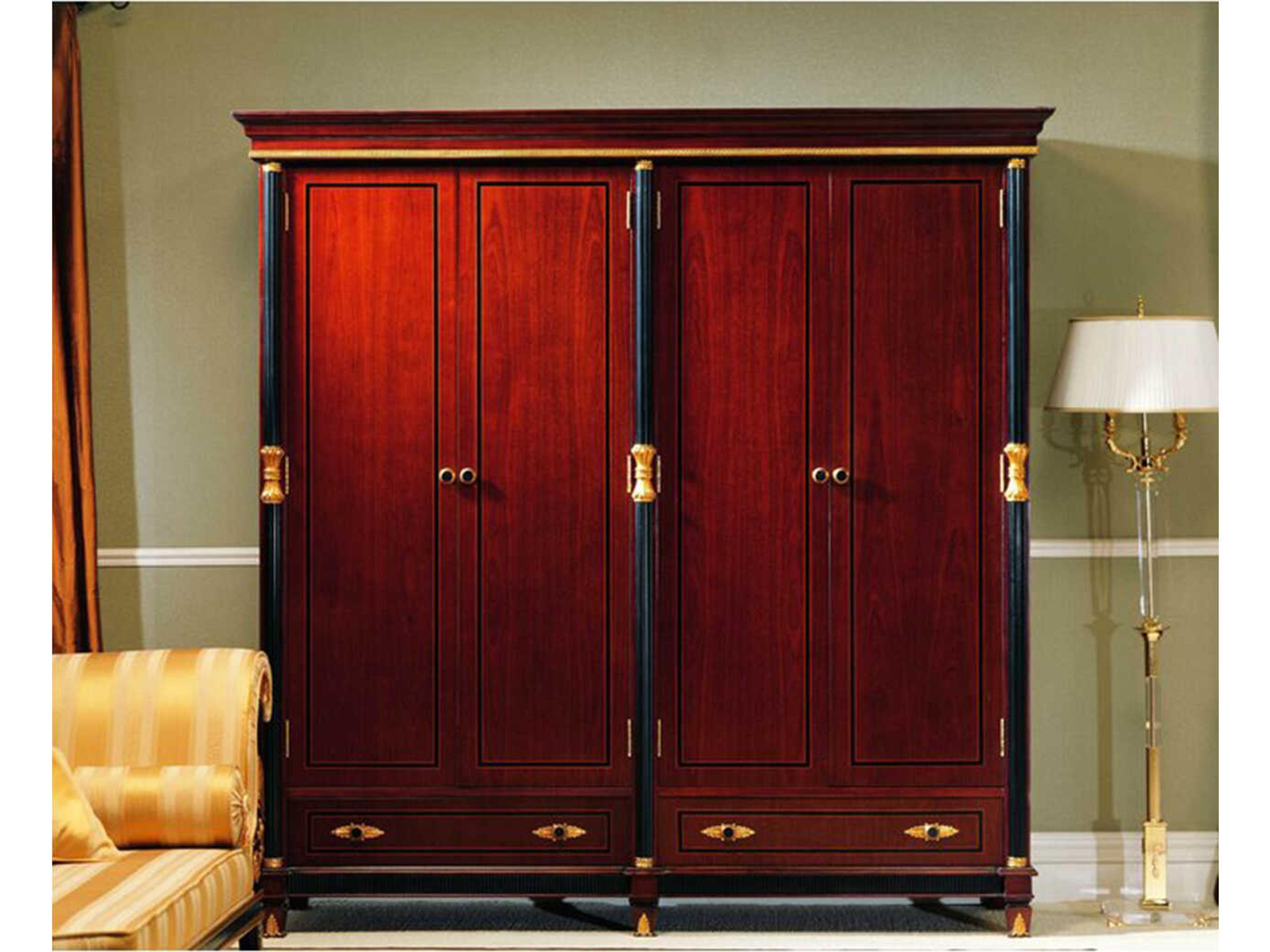 85284 Cherry Solid Wood Wardrobe Armoire