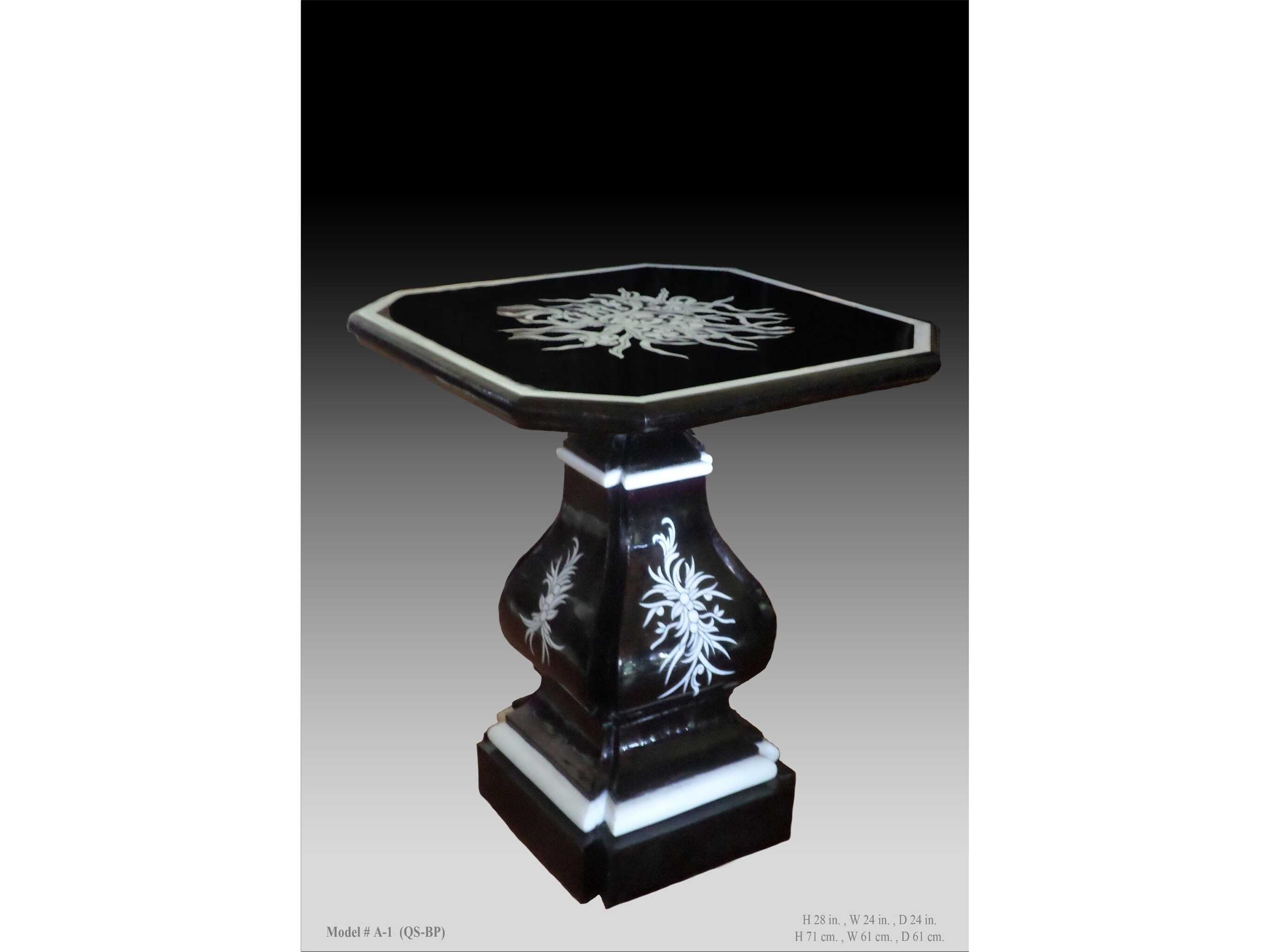 A1qsbp Square Marble End Table