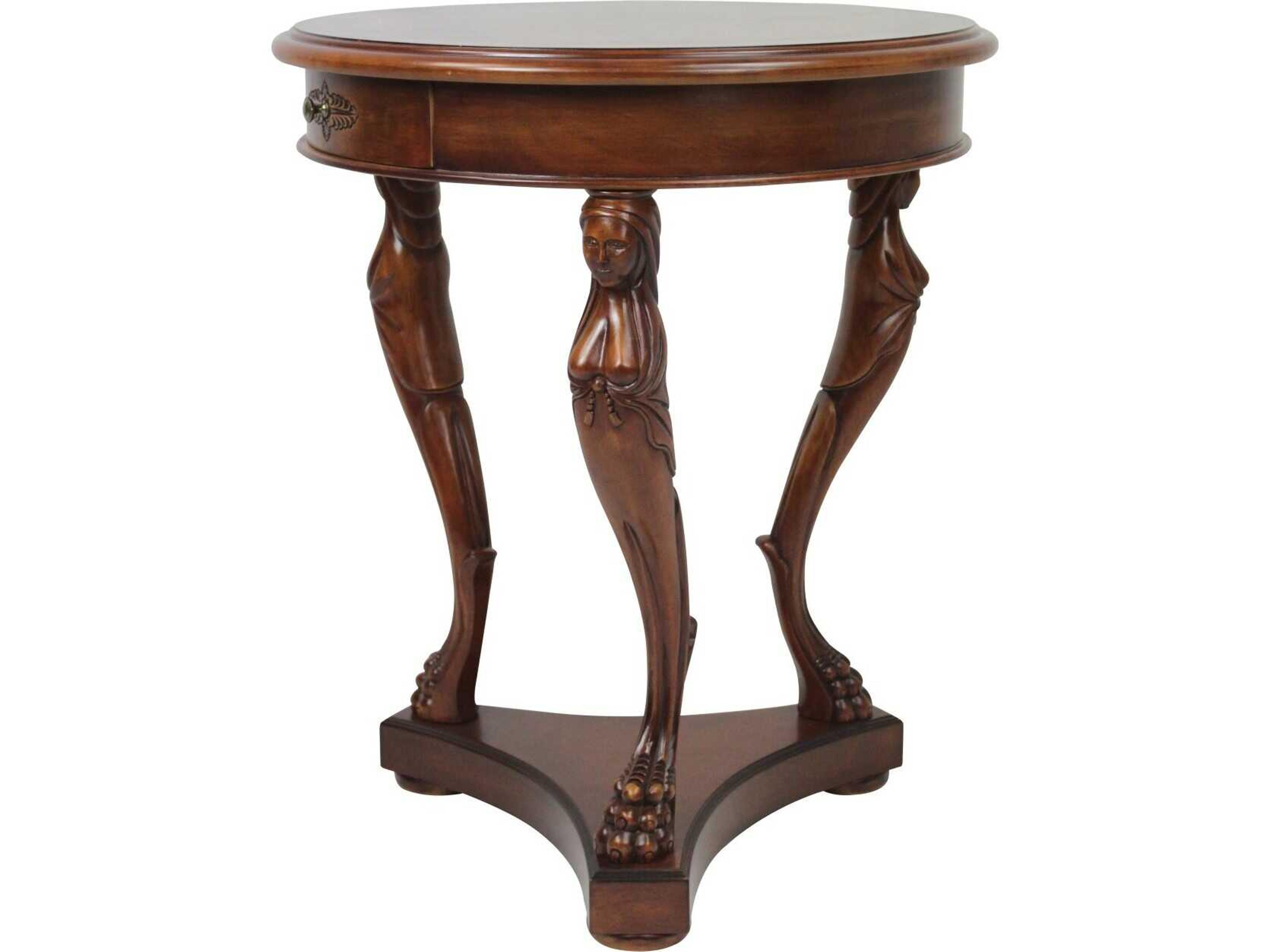 Dff Round Wood End Table