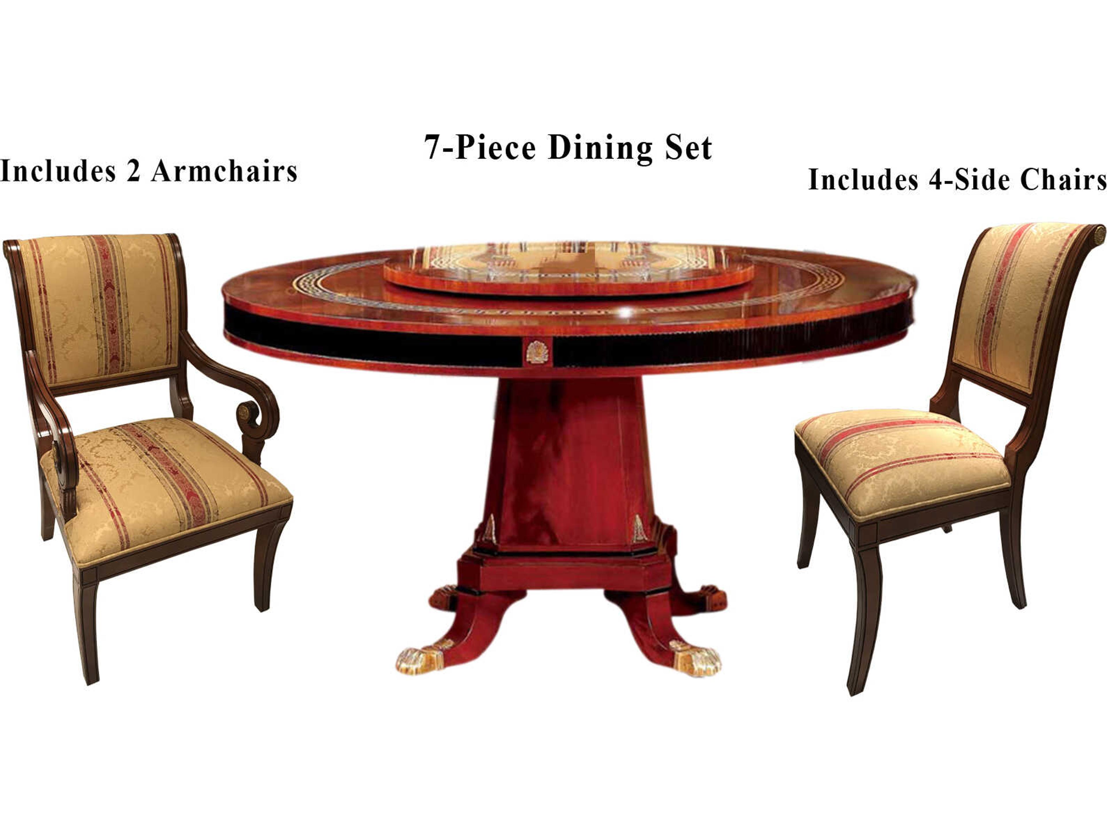 E-10 Walnut Wood Dining Room Set