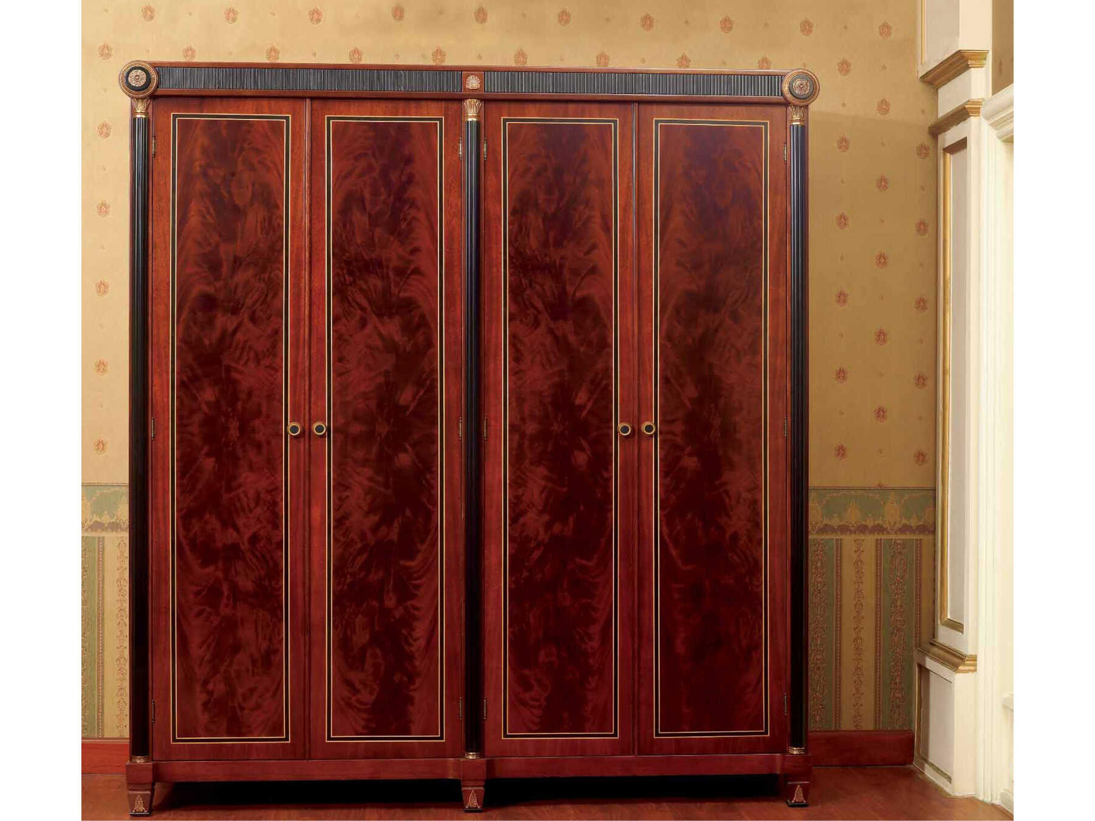 E-10 Cherry Solid Wood Wardrobe Armoire