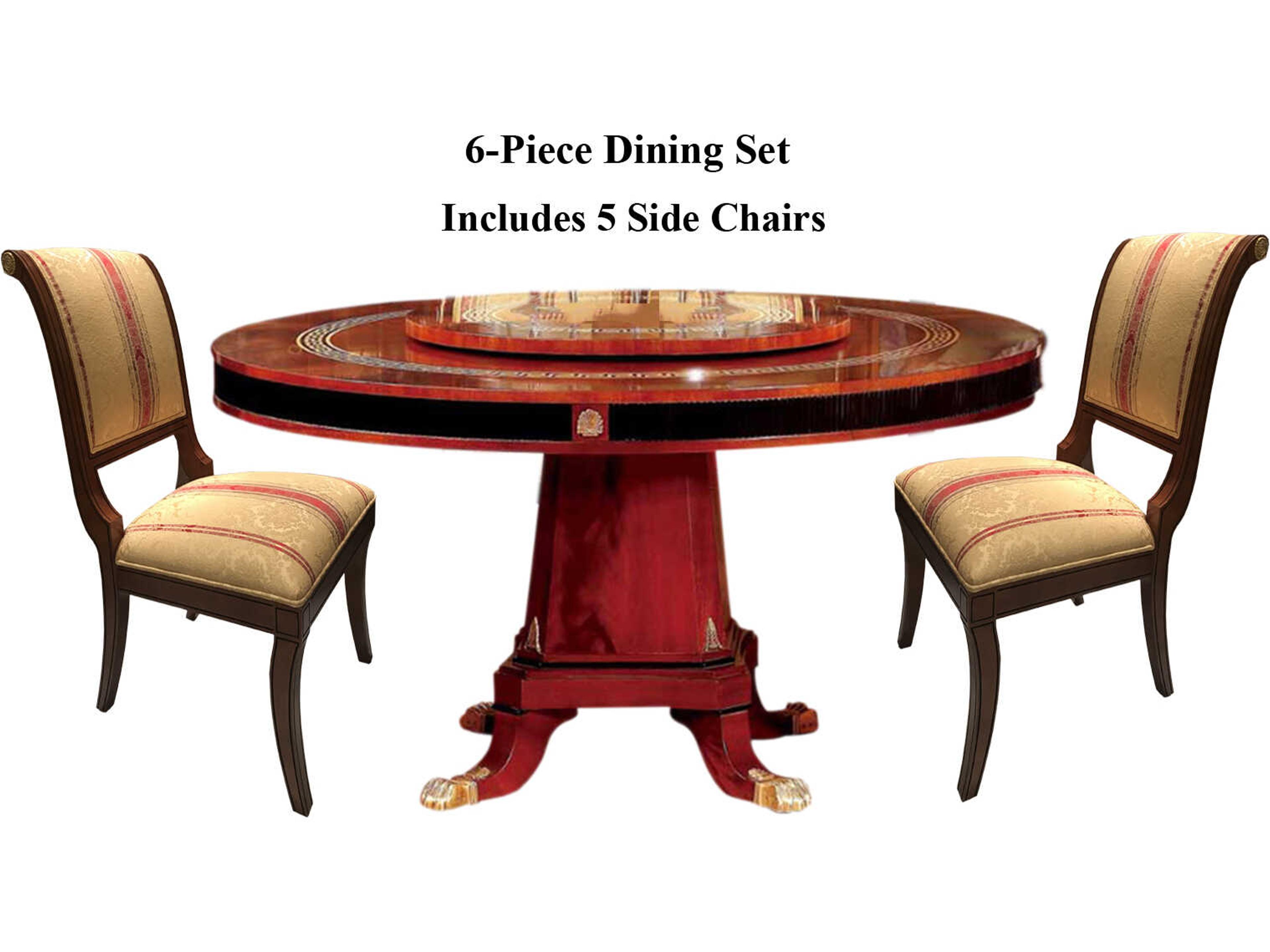 E-10 Walnut Wood Dining Room Set