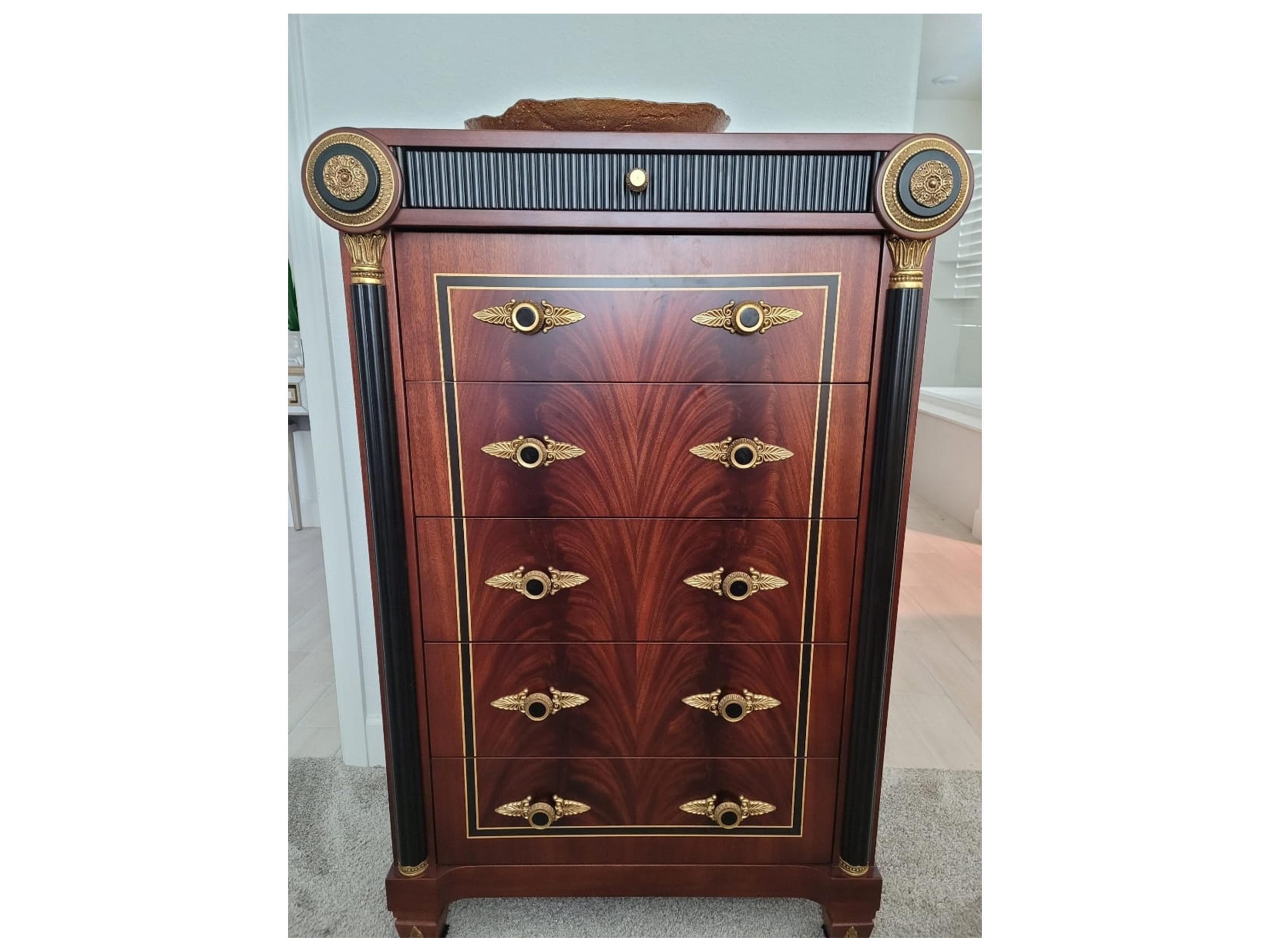 E-10 Brown Solid Wood Accent Chest