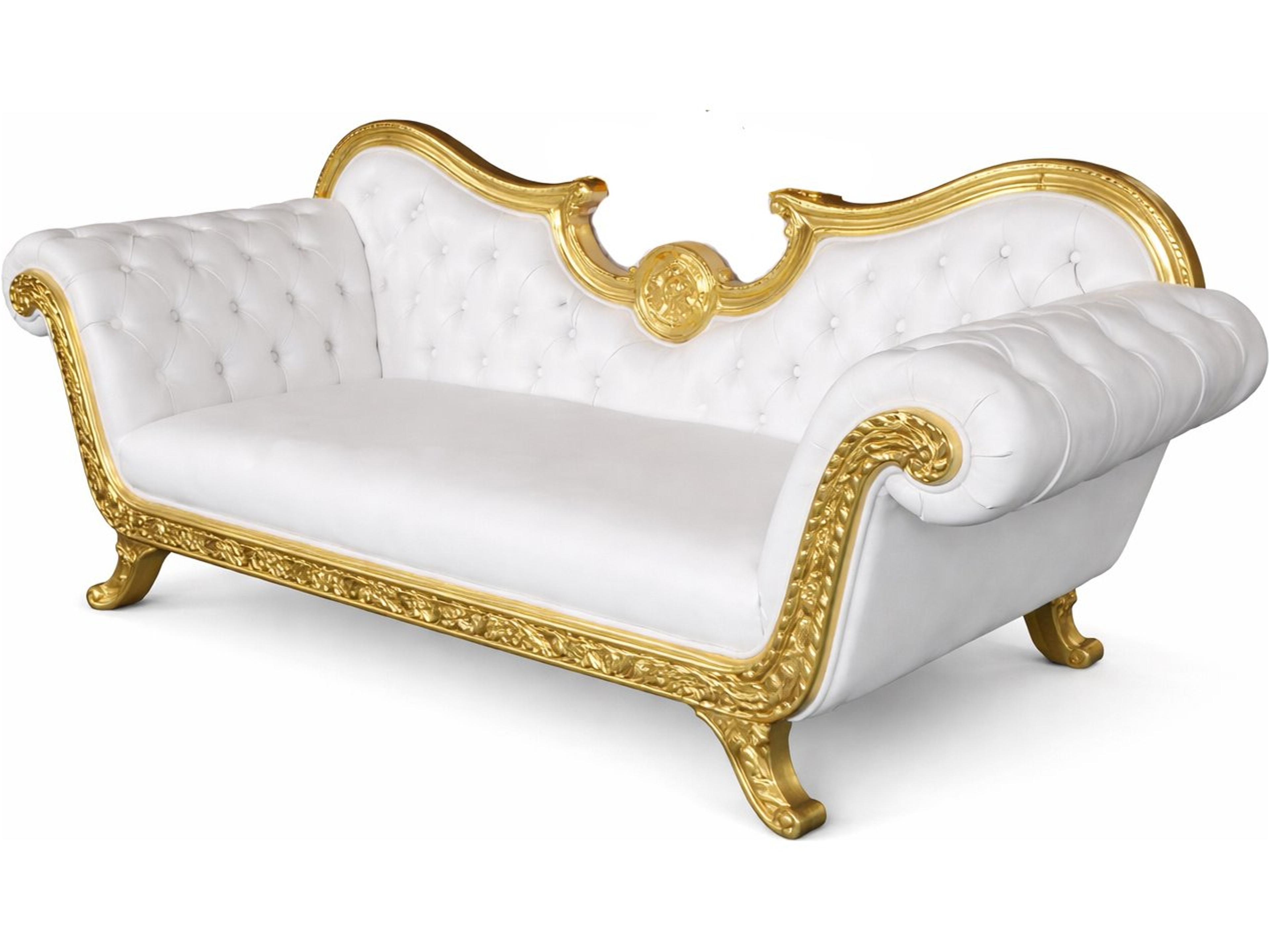 E-10 White Upholstered Chaise